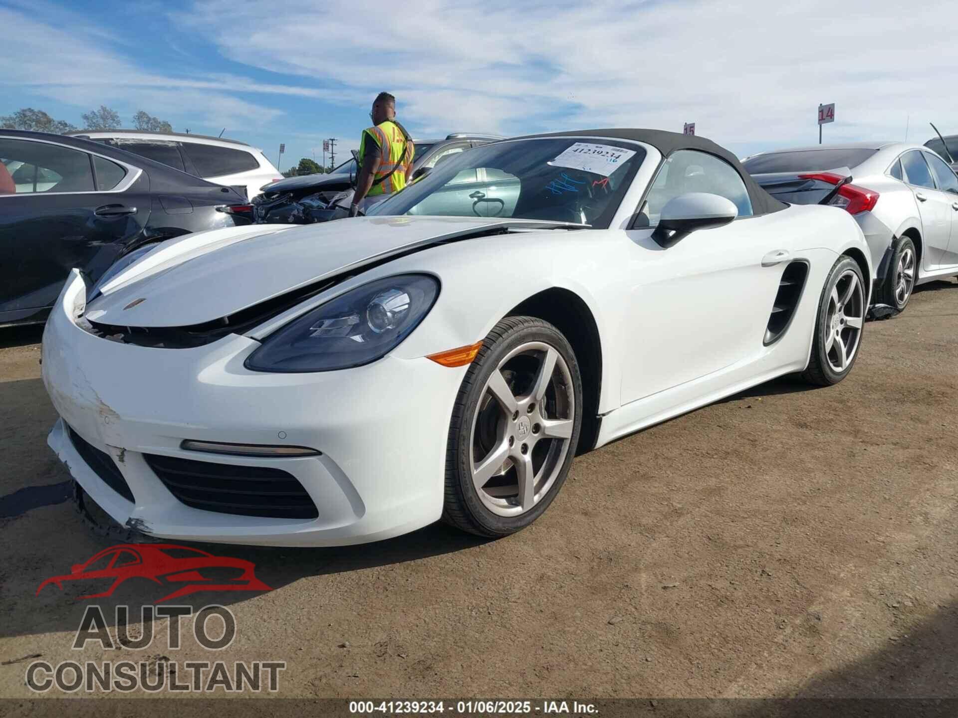 PORSCHE 718 BOXSTER 2017 - WP0CA2A84HS221210