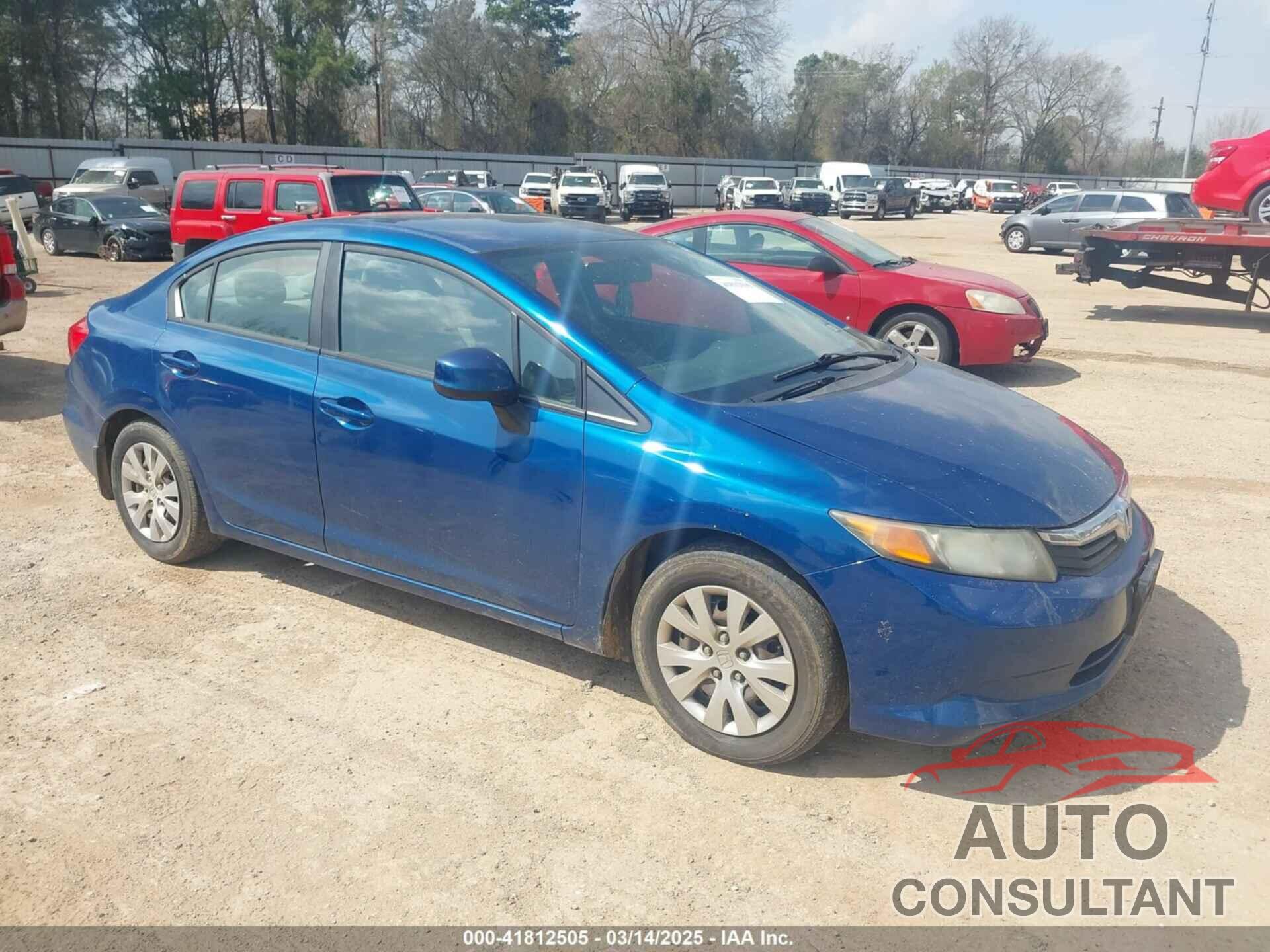 HONDA CIVIC 2012 - 2HGFB2F53CH545615