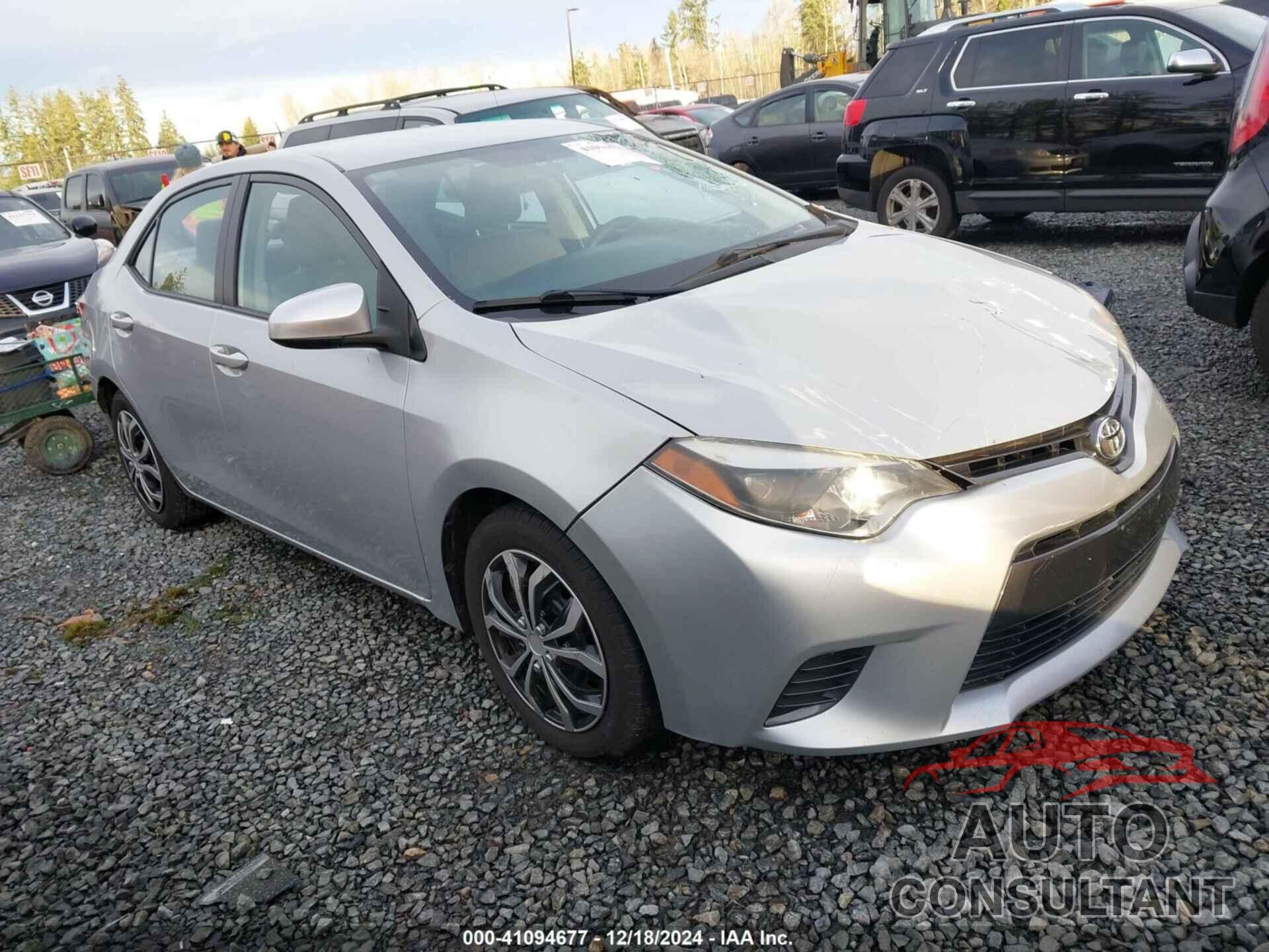 TOYOTA COROLLA 2016 - 2T1BURHE3GC684303