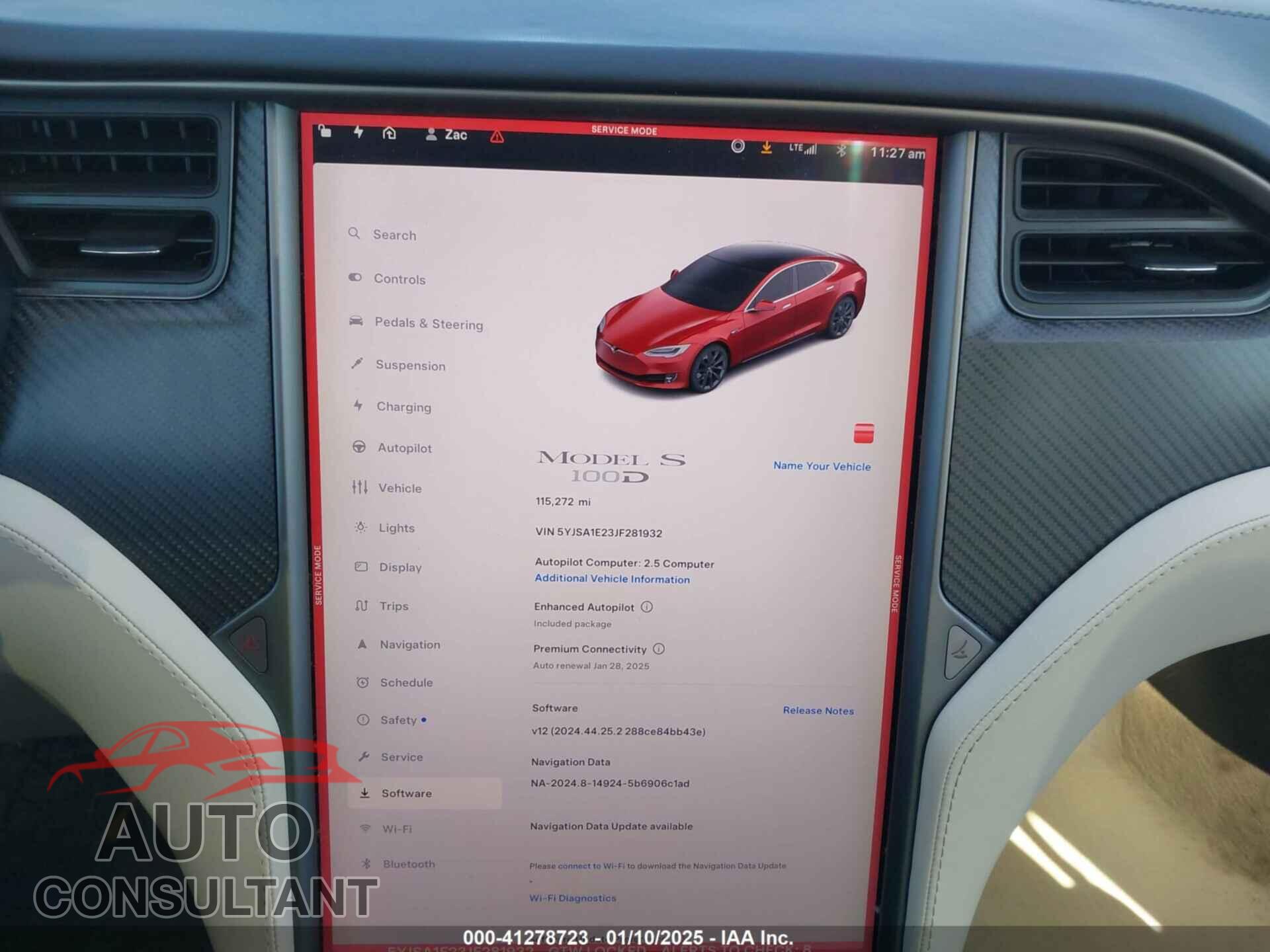 TESLA MODEL S 2018 - 5YJSA1E23JF281932