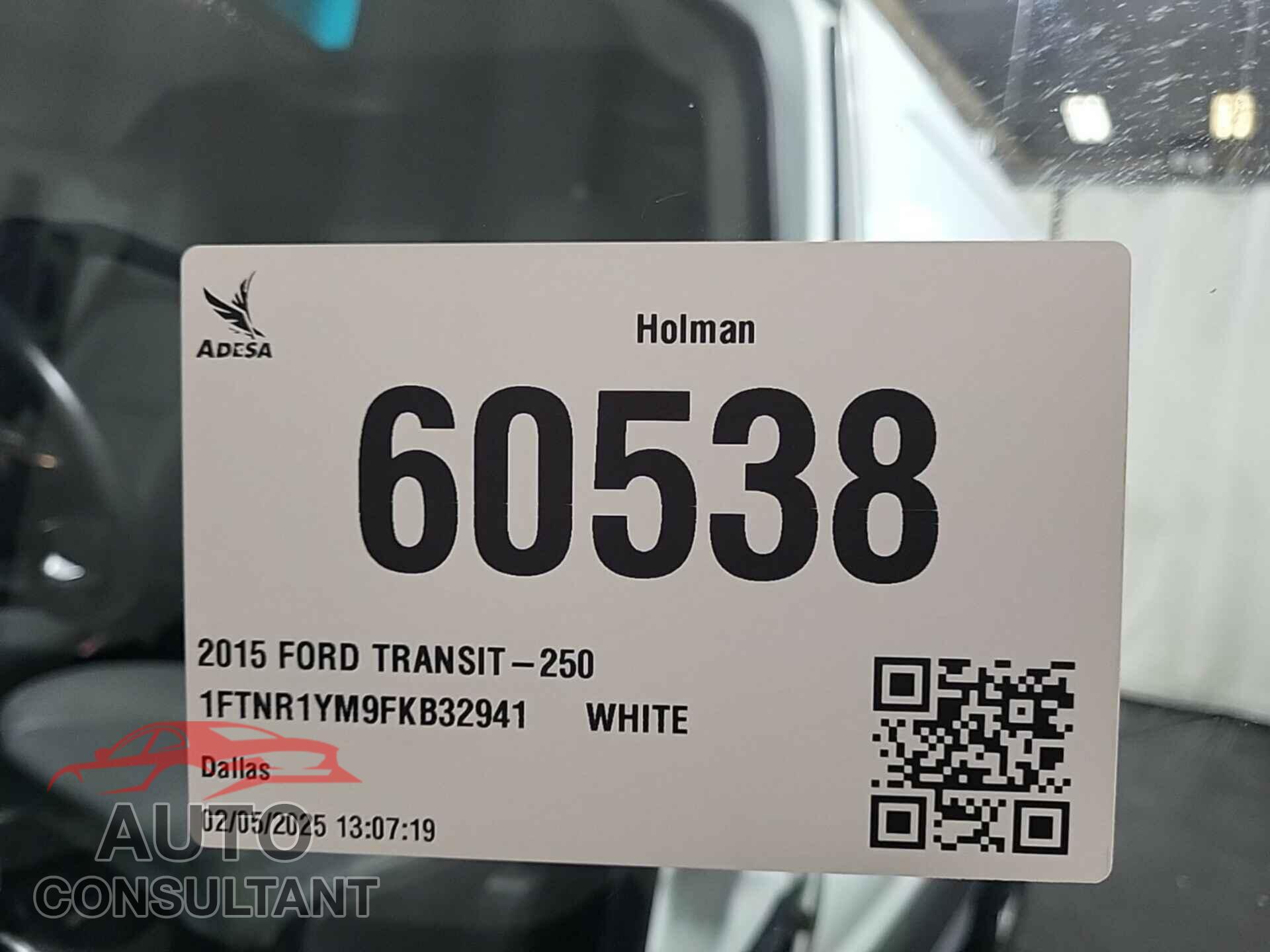FORD TRANSIT 2015 - 1FTNR1YM9FKB32941