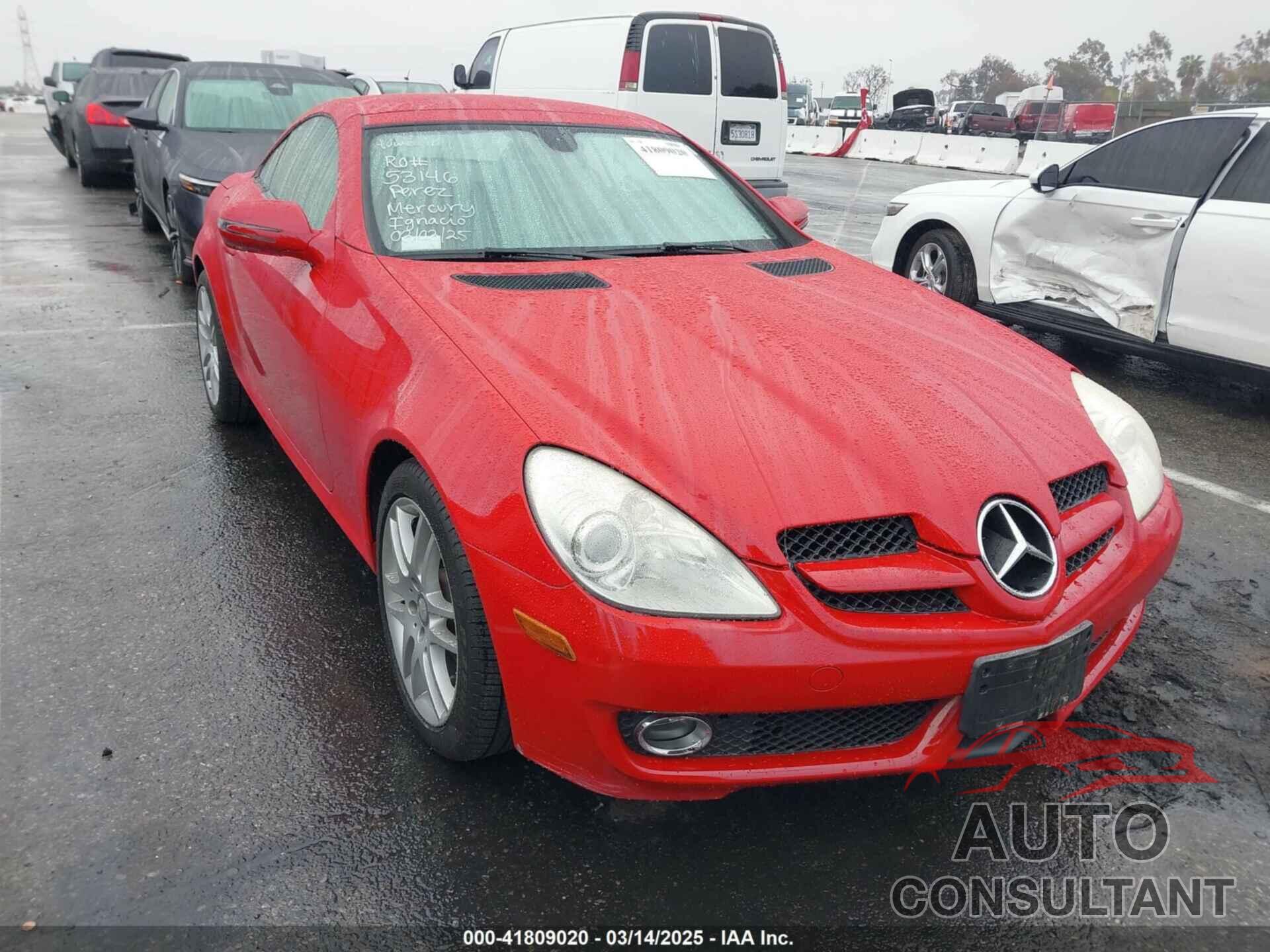 MERCEDES-BENZ SLK 300 2009 - WDBWK54F69F191027
