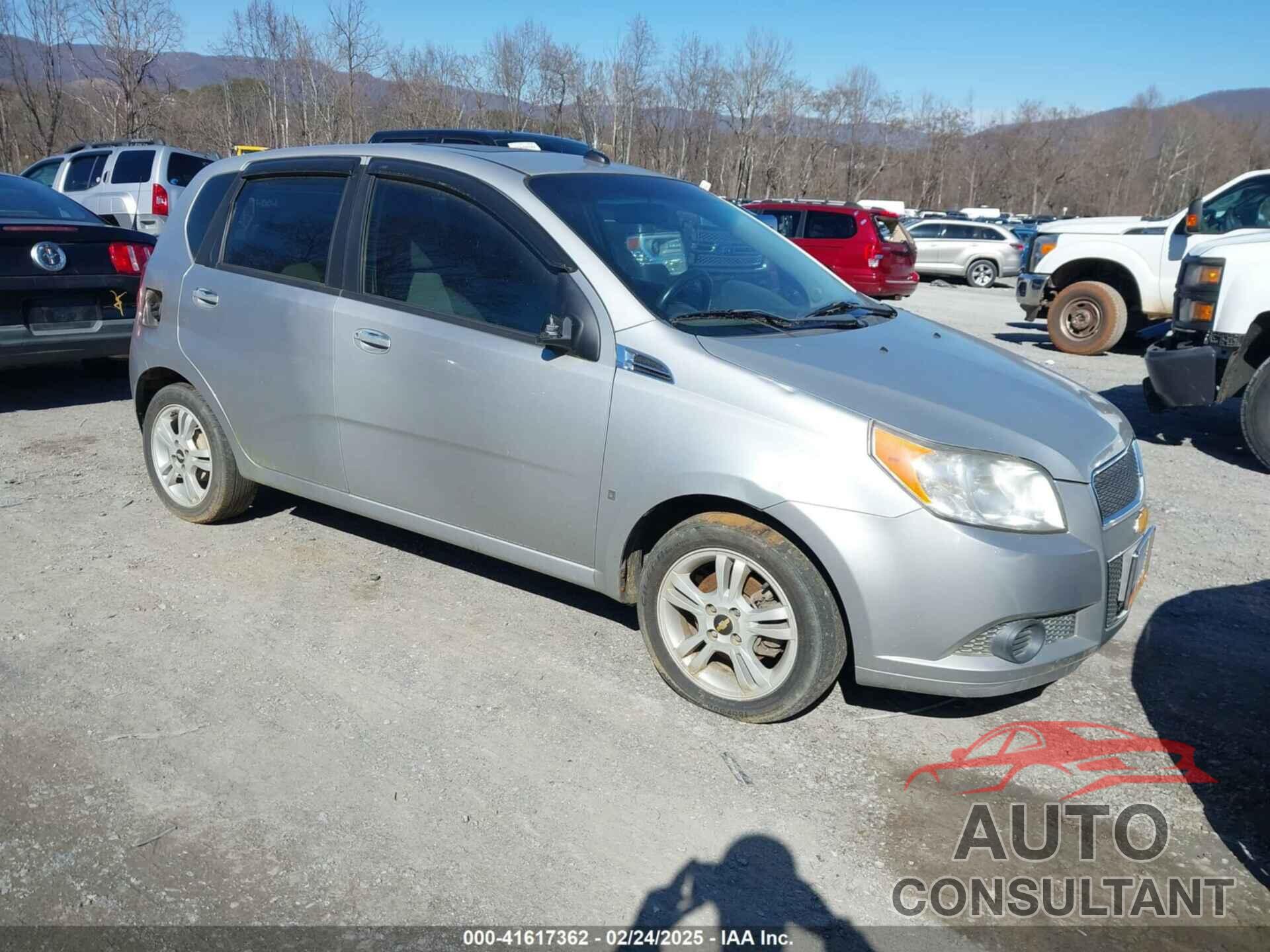 CHEVROLET AVEO 2009 - KL1TD66E39B670755