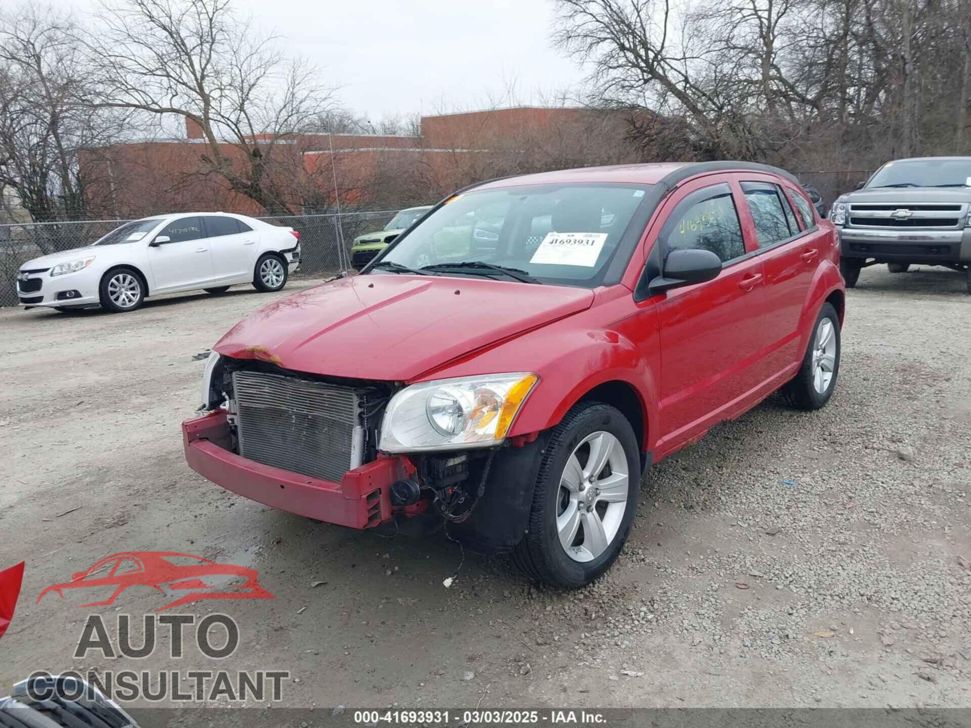 DODGE CALIBER 2012 - 1C3CDWDA8CD527664