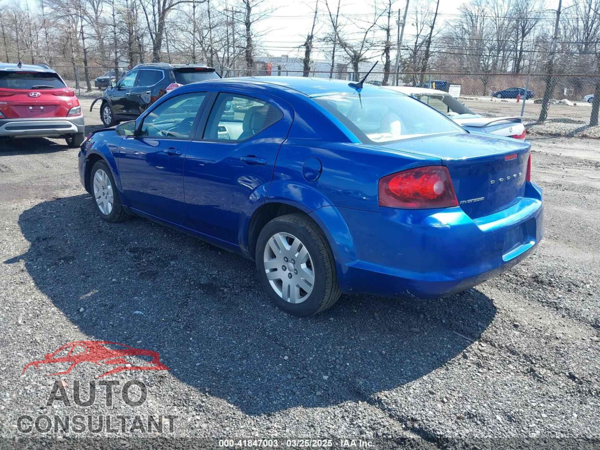 DODGE AVENGER 2012 - 1C3CDZAB1CN151561