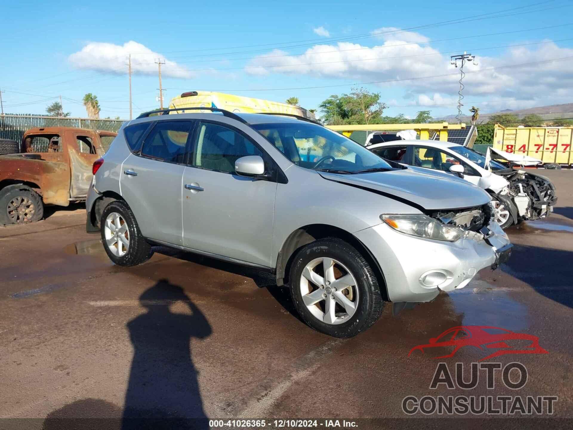 NISSAN MURANO 2009 - JN8AZ18U39W102706