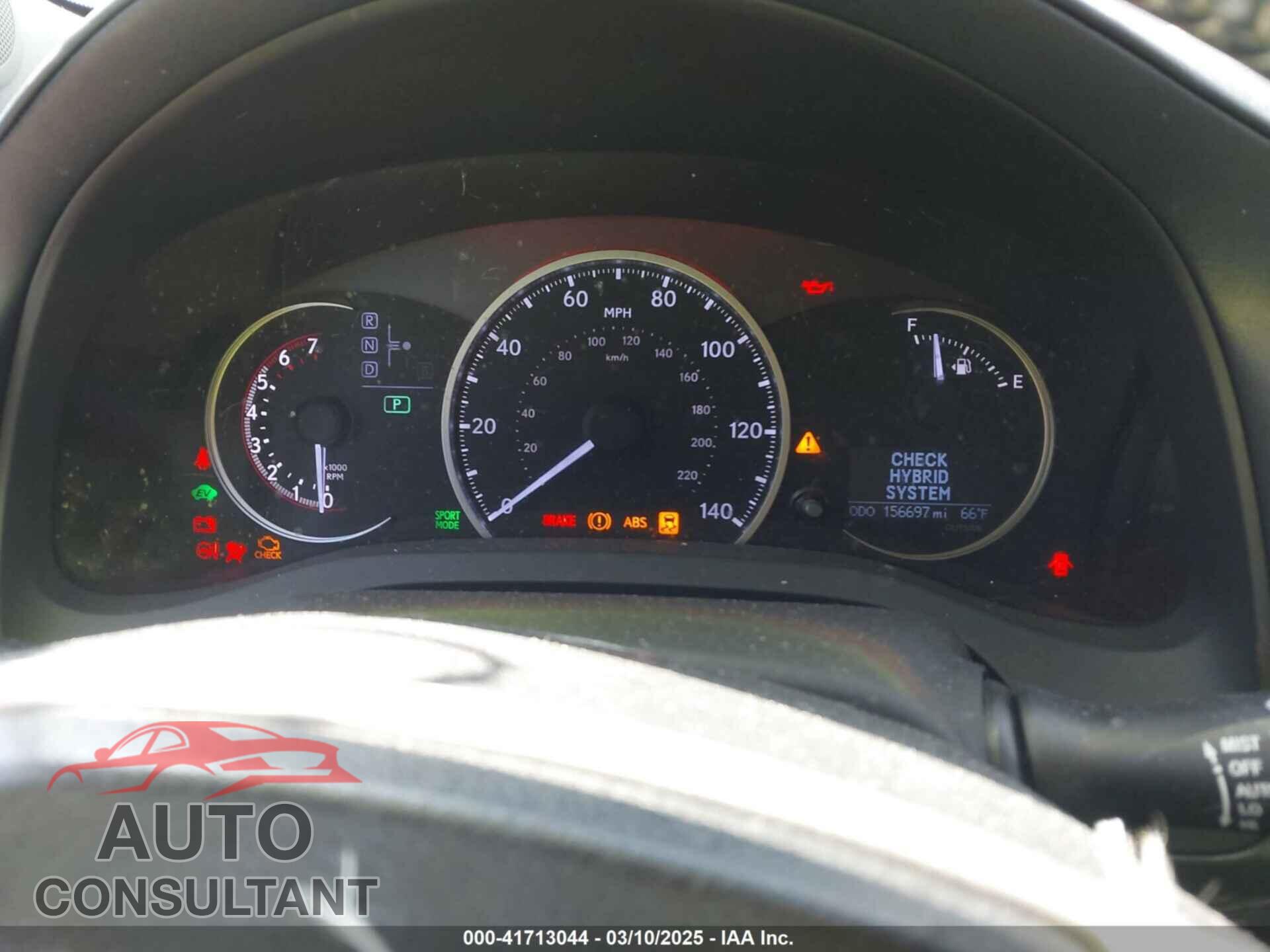 LEXUS CT 200H 2012 - JTHKD5BH7C2116056