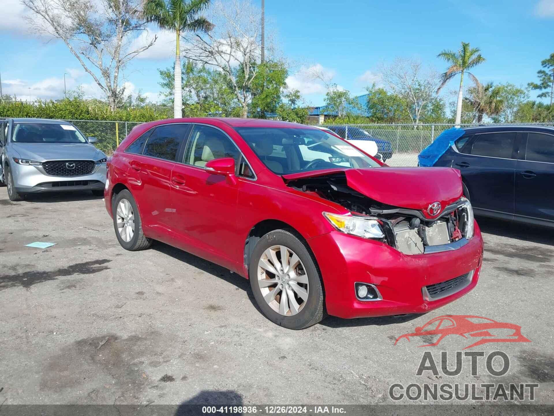 TOYOTA VENZA 2013 - 4T3ZA3BB5DU080109