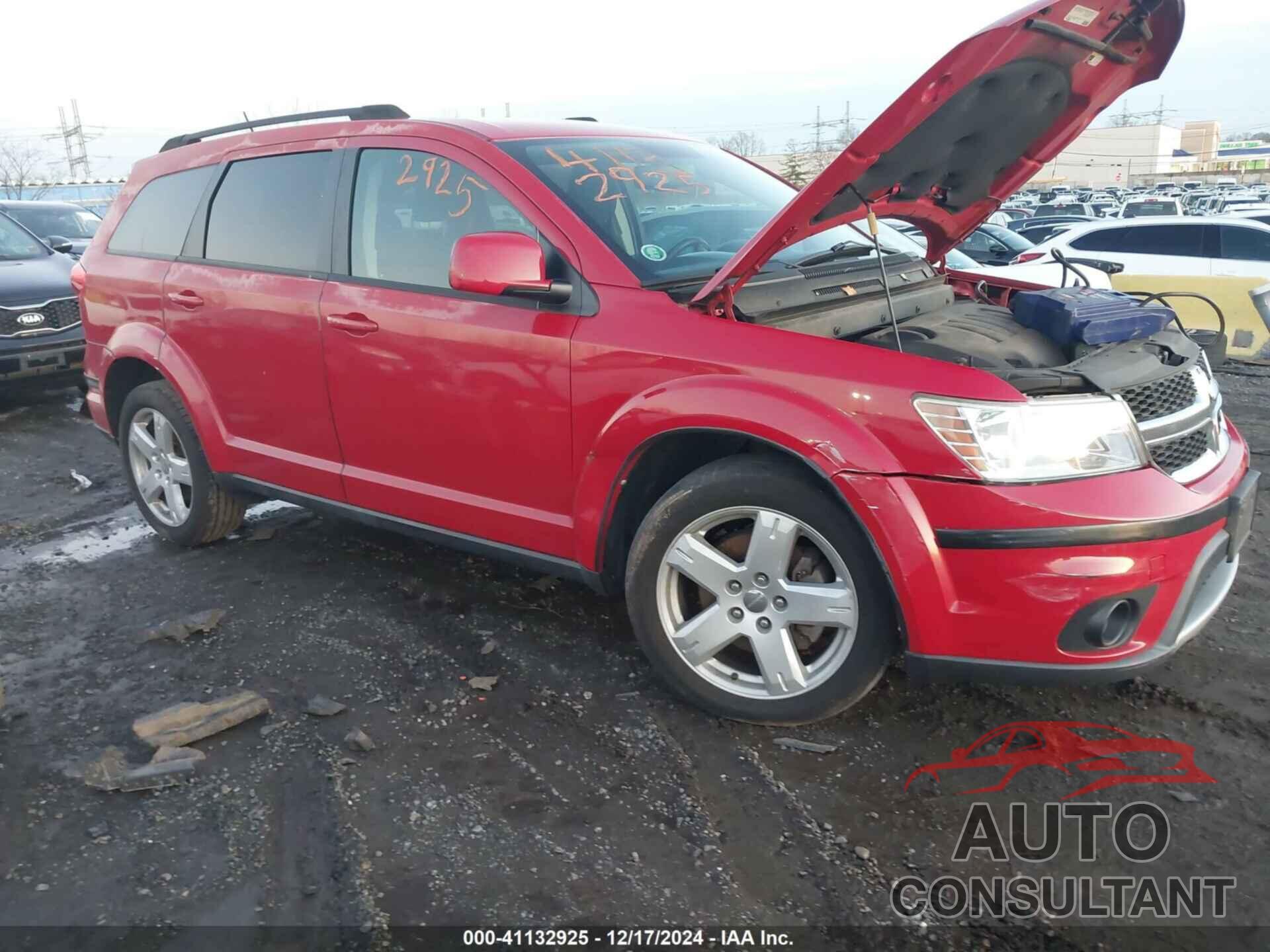 DODGE JOURNEY 2012 - 3C4PDDBG4CT397692