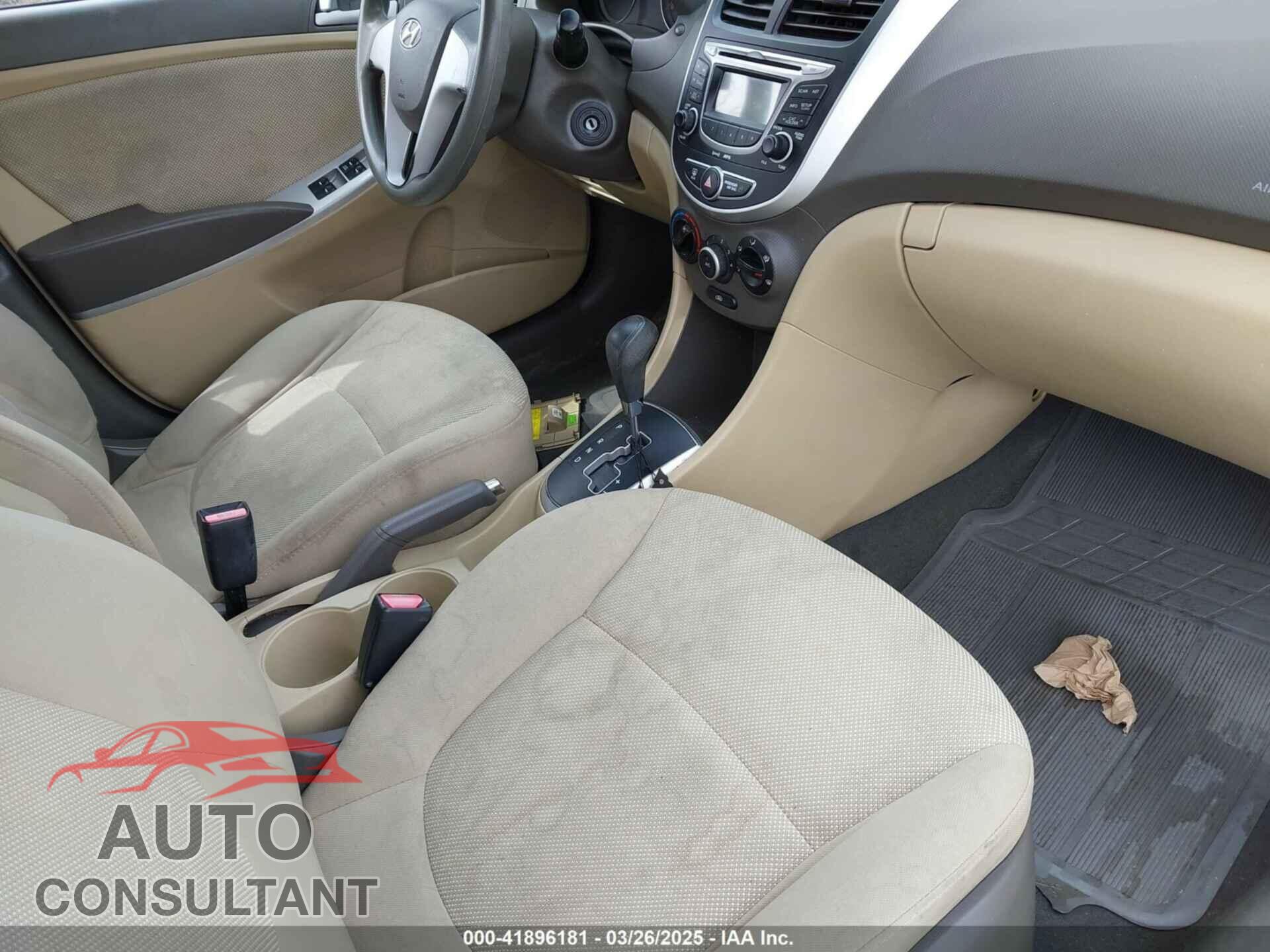 HYUNDAI ACCENT 2013 - KMHCT4AE2DU280665
