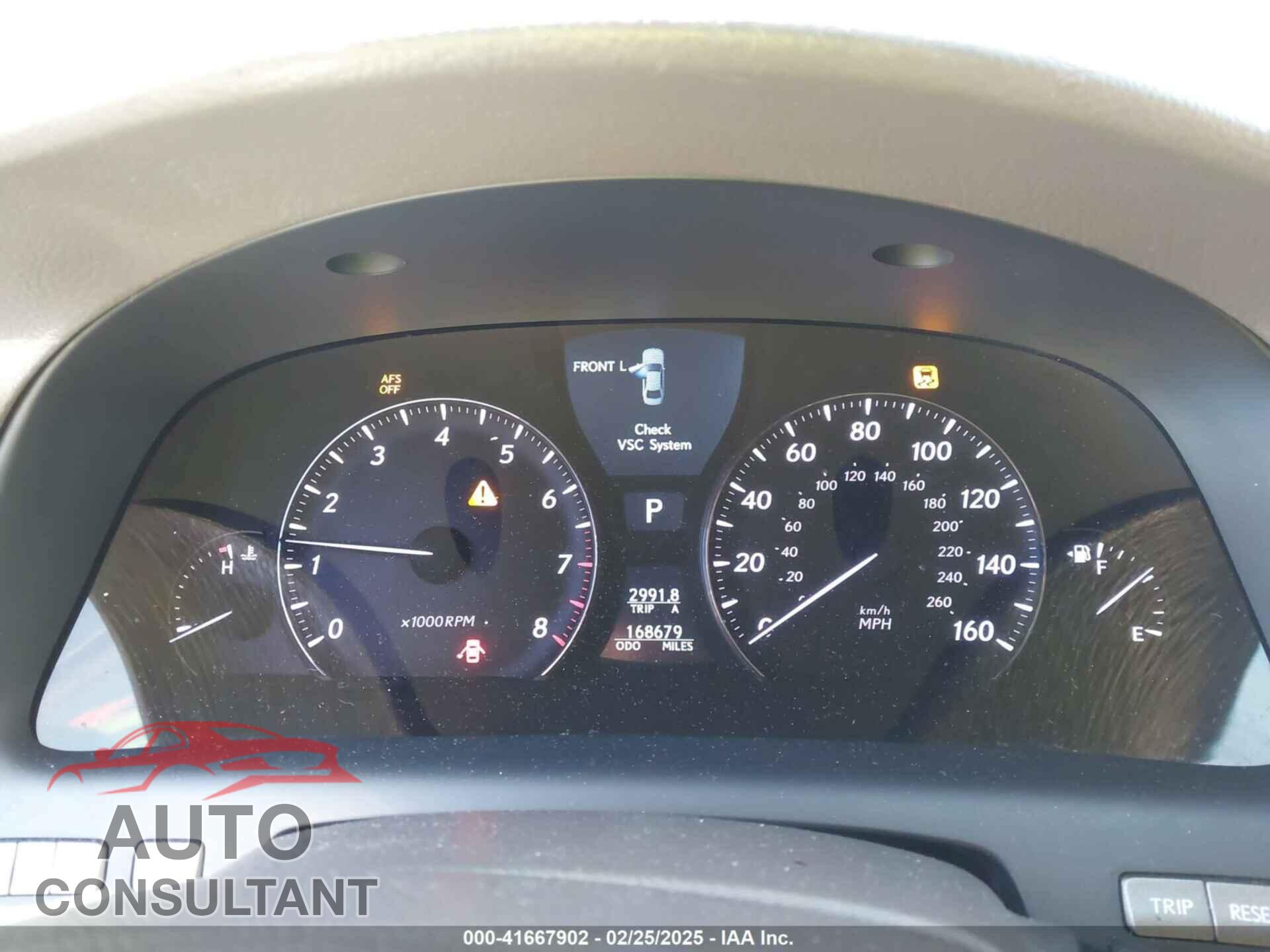 LEXUS LS 460 2009 - JTHBL46F895091066