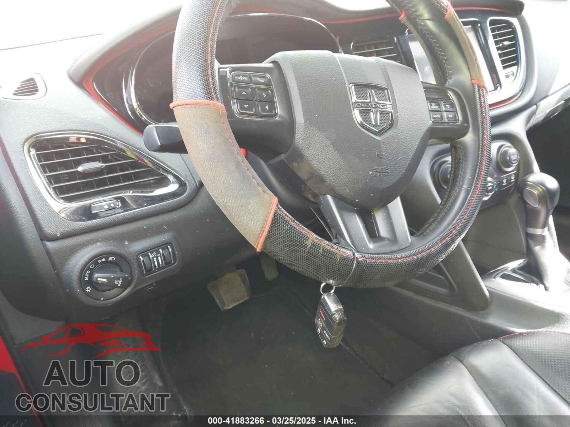 DODGE DART 2015 - 1C3CDFEB3FD141987