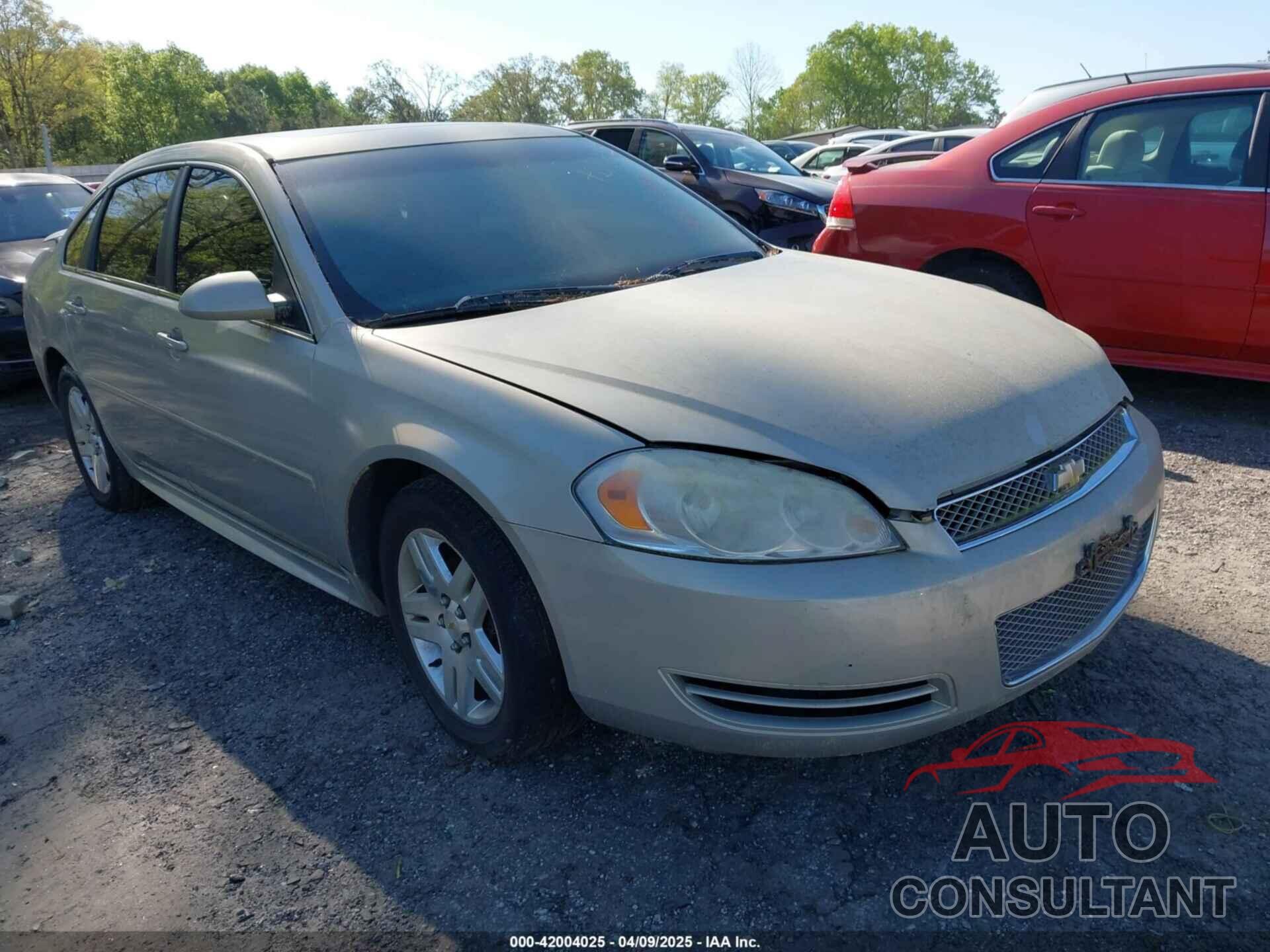 CHEVROLET IMPALA 2012 - 2G1WG5E34C1162348