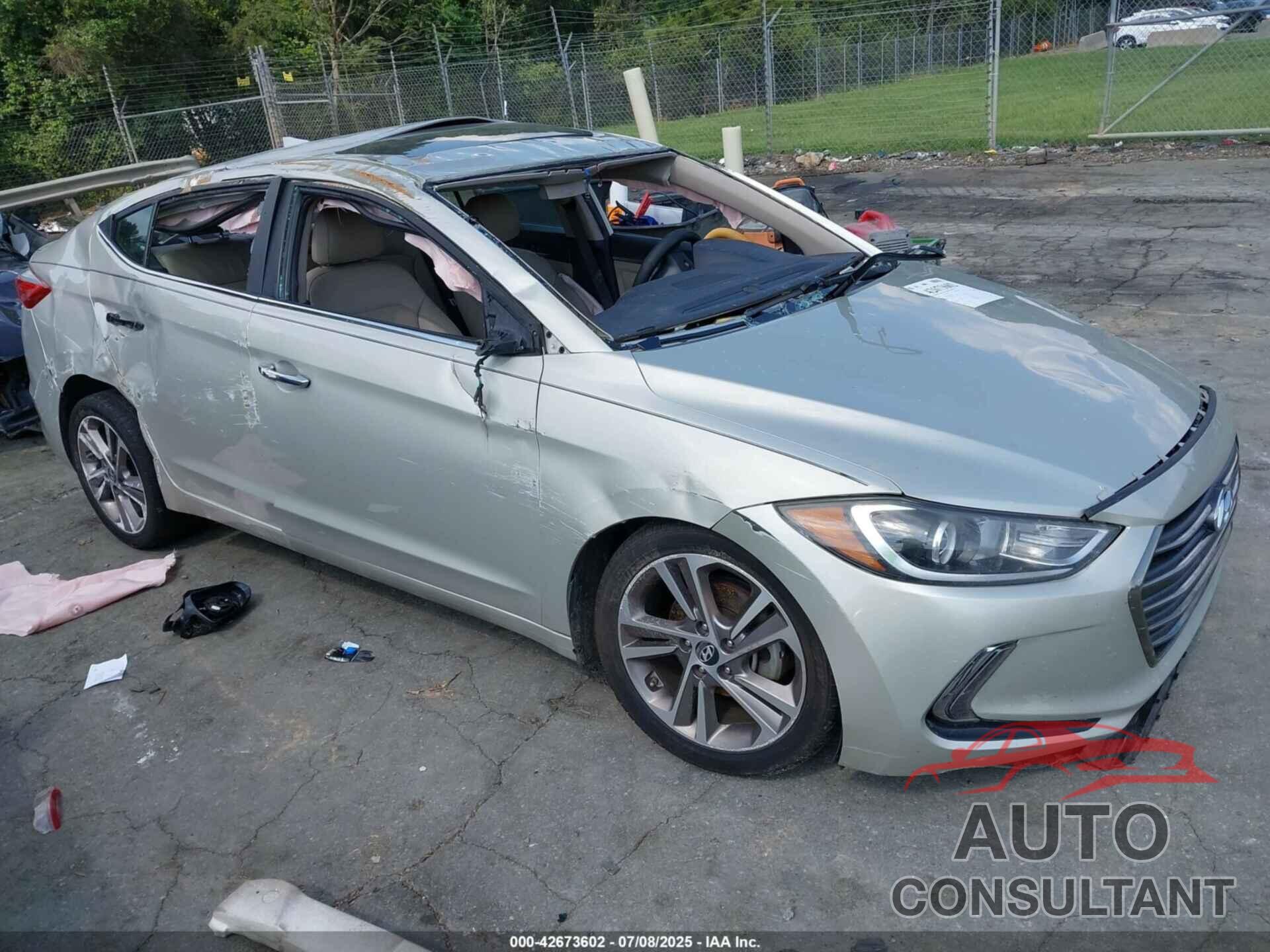 HYUNDAI ELANTRA 2017 - 5NPD84LF0HH109431