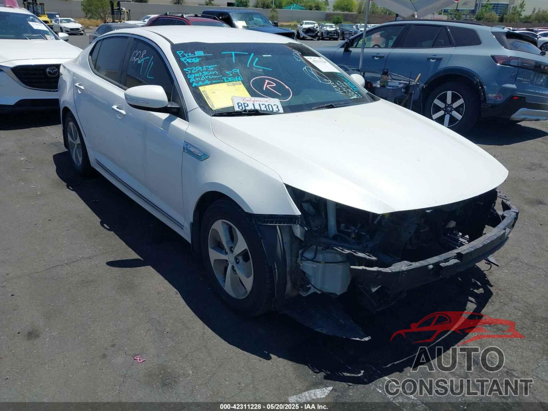 KIA OPTIMA HYBRID 2014 - KNAGM4ADXE5068096