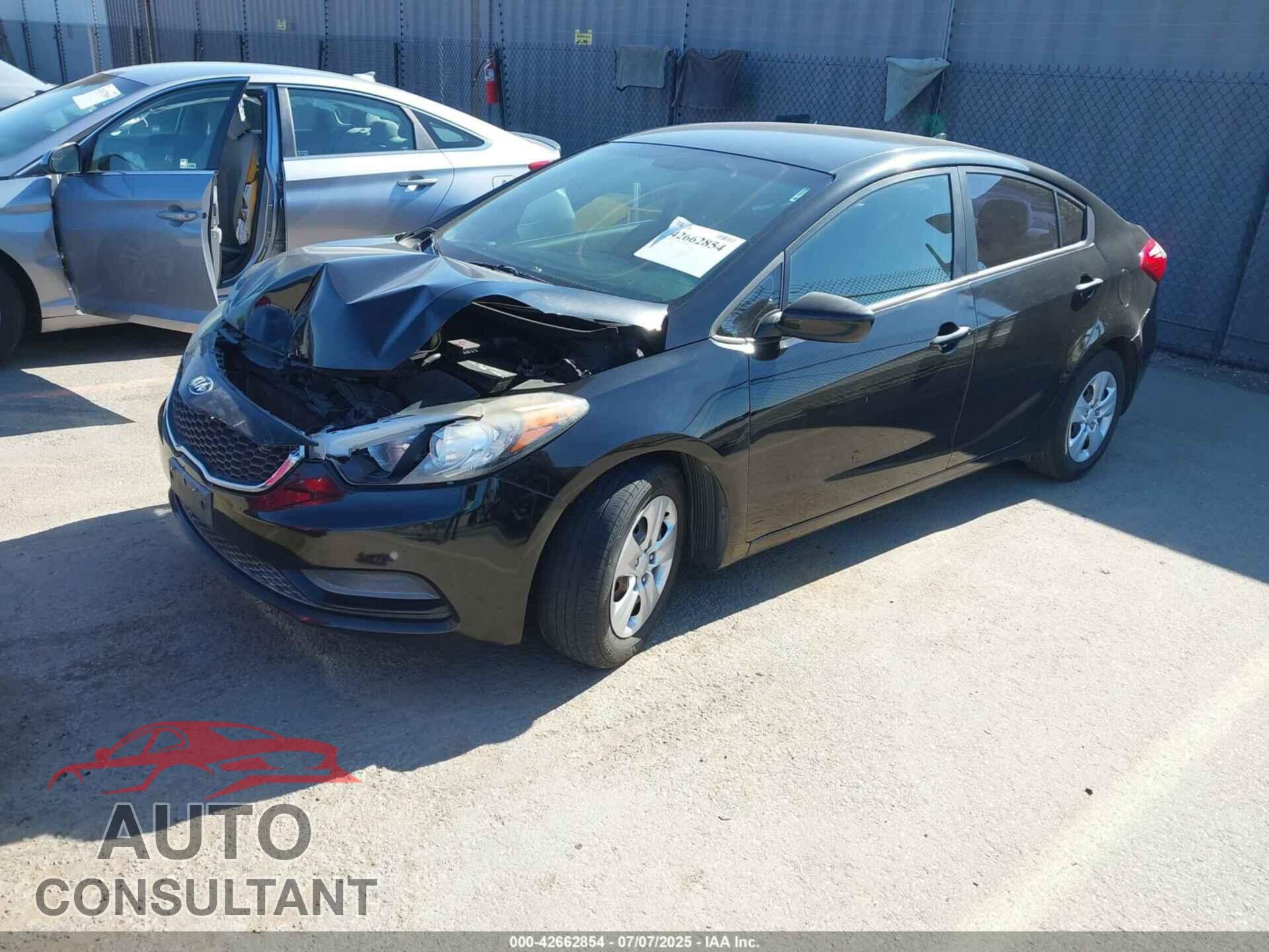 KIA FORTE 2015 - KNAFK4A60F5366256