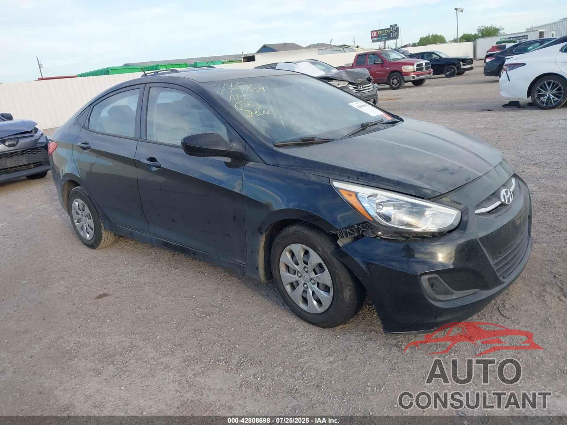 HYUNDAI ACCENT 2016 - KMHCT4AE8GU114316