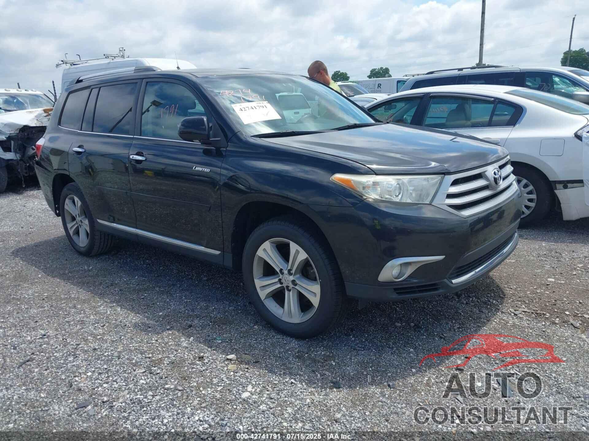 TOYOTA HIGHLANDER 2013 - 5TDDK3EH6DS215784