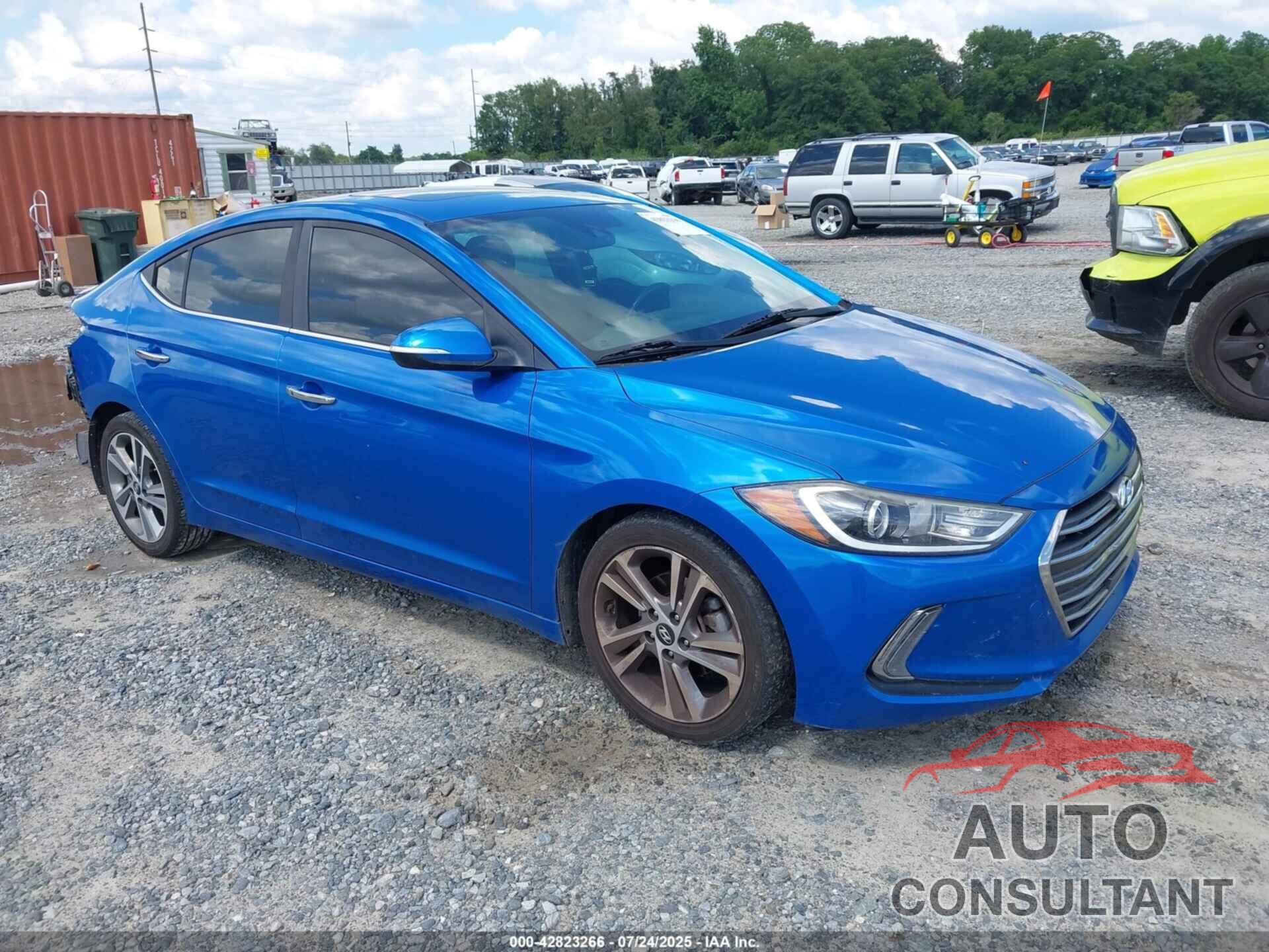 HYUNDAI ELANTRA 2017 - KMHD84LF2HU229880