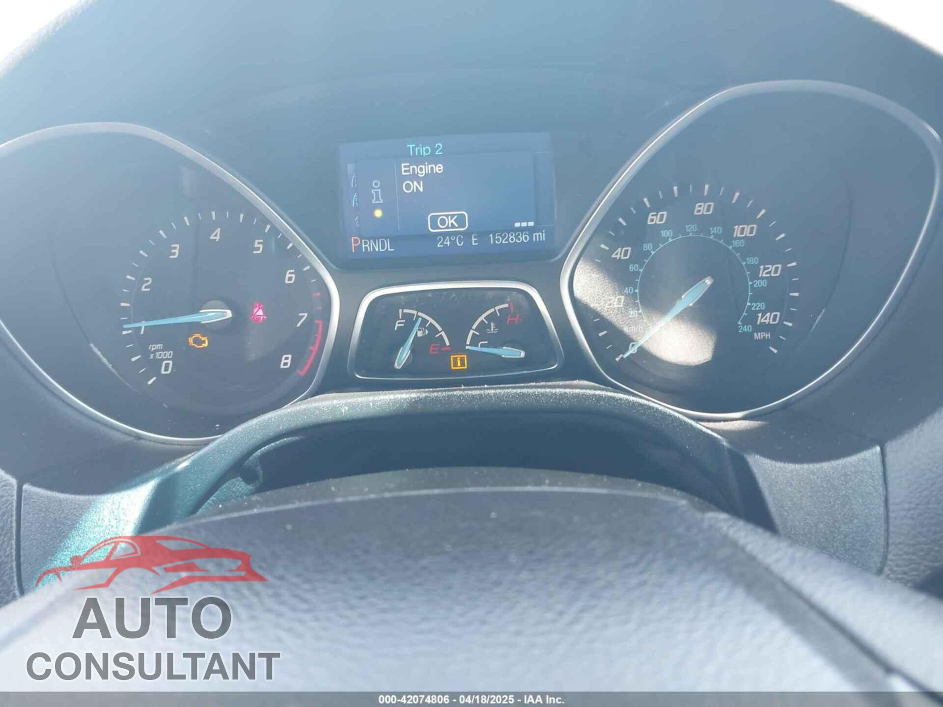 FORD FOCUS 2013 - 1FADP3F2XDL371376