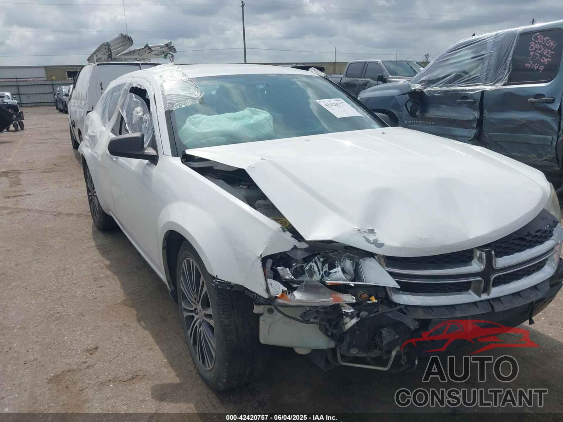 DODGE AVENGER 2013 - 1C3CDZAB5DN665141