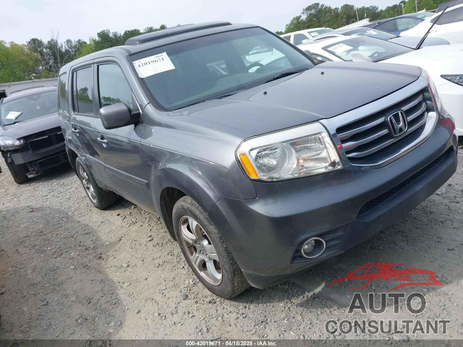 HONDA PILOT 2012 - 5FNYF3H54CB023337