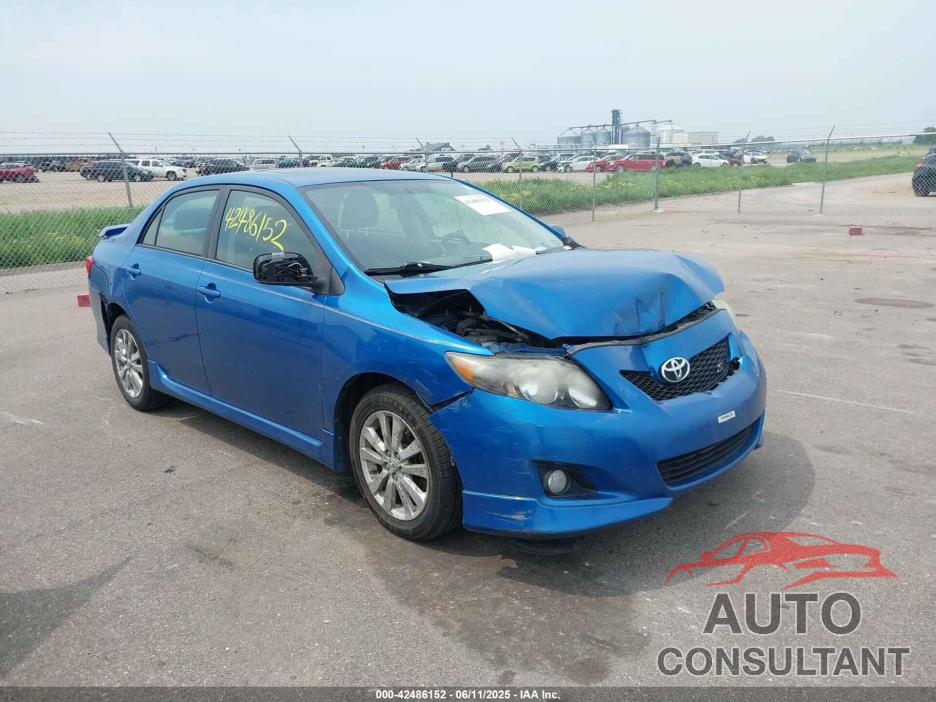 TOYOTA COROLLA 2009 - 2T1BU40E49C167254