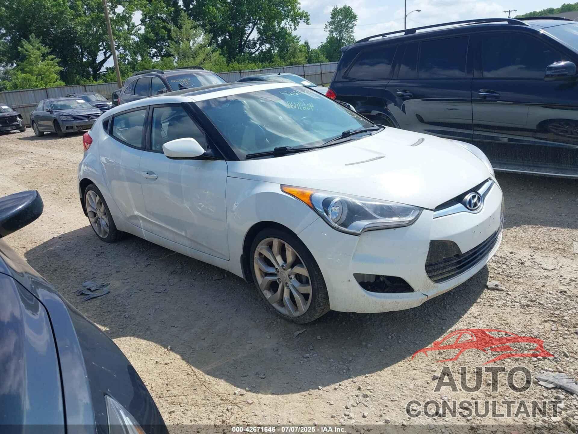 HYUNDAI VELOSTER 2013 - KMHTC6AD2DU131983