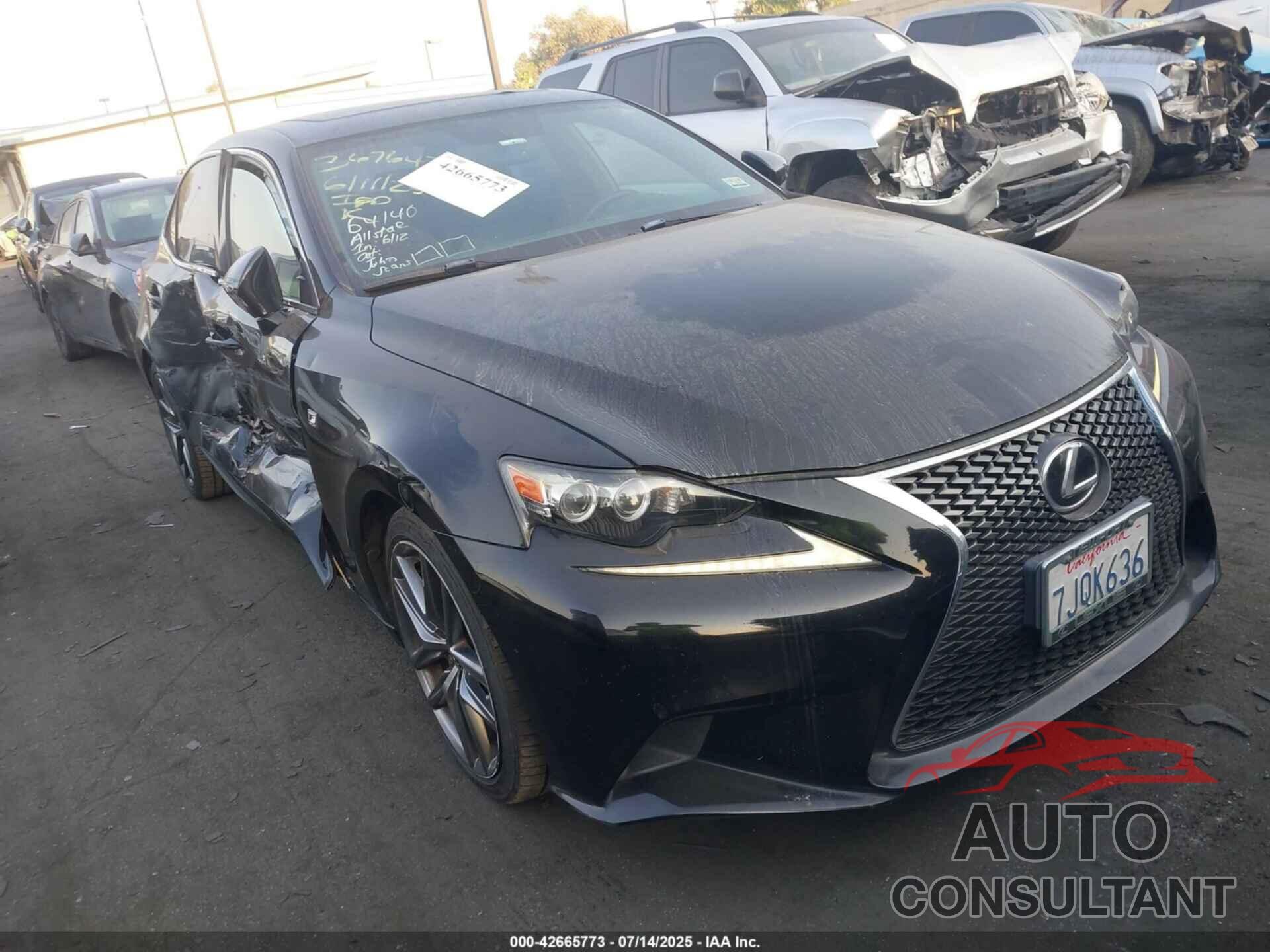 LEXUS IS 250 2015 - JTHBF1D22F5056864