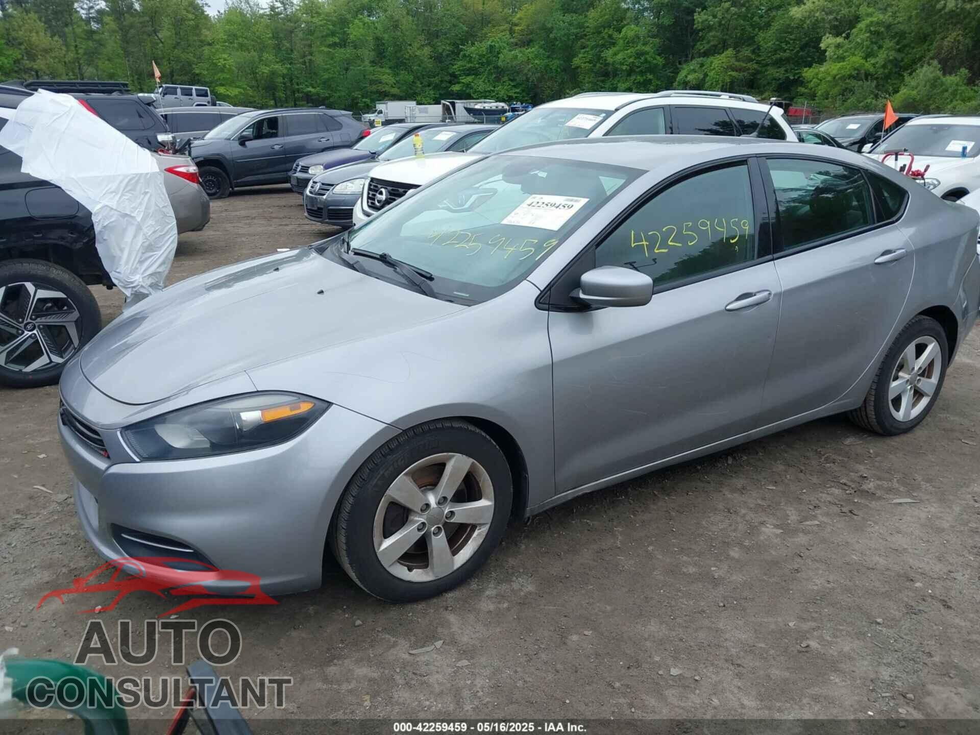 DODGE DART 2015 - 1C3CDFBB8FD286477