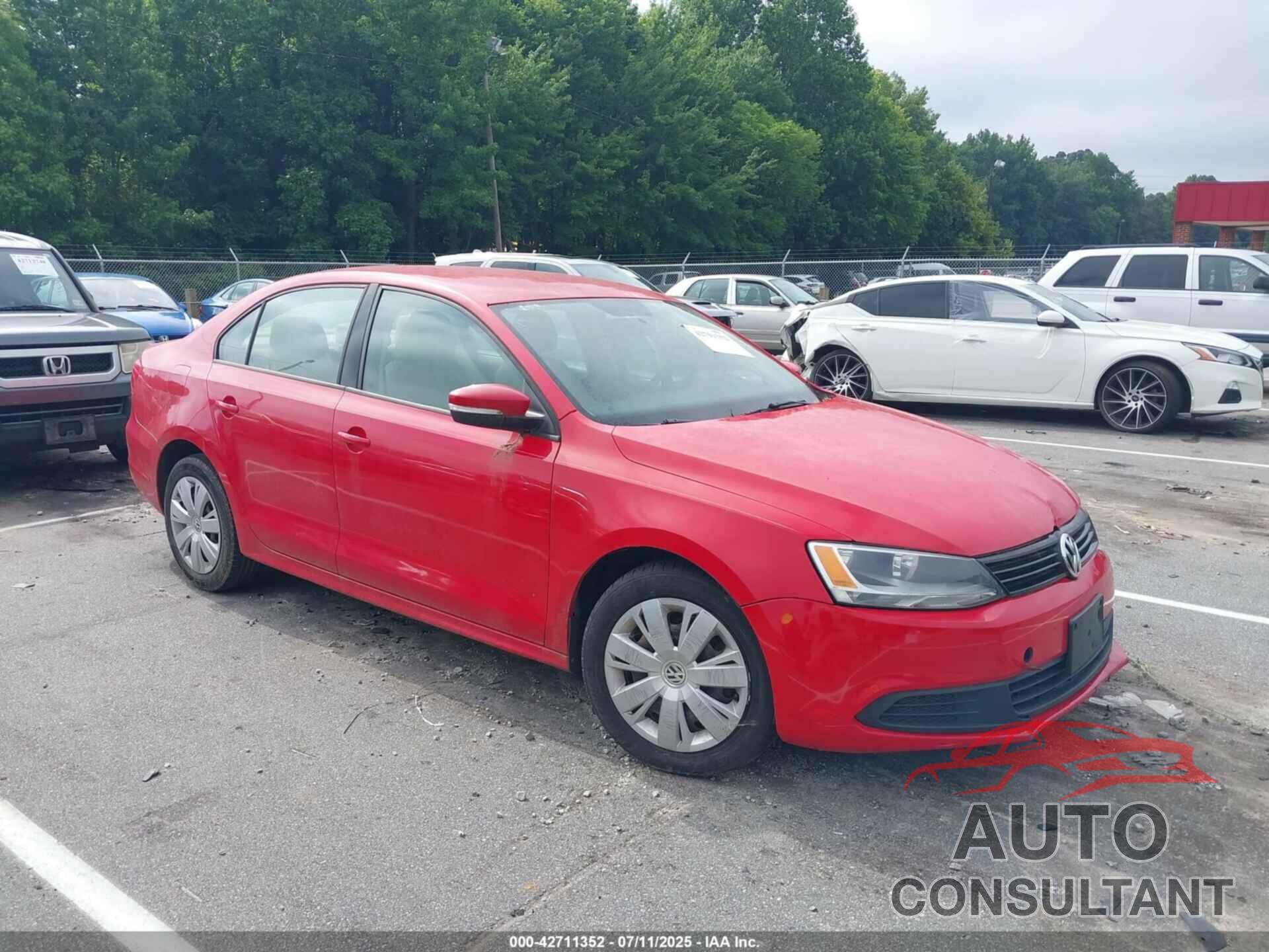 VOLKSWAGEN JETTA 2012 - 3VWDX7AJ9CM352425