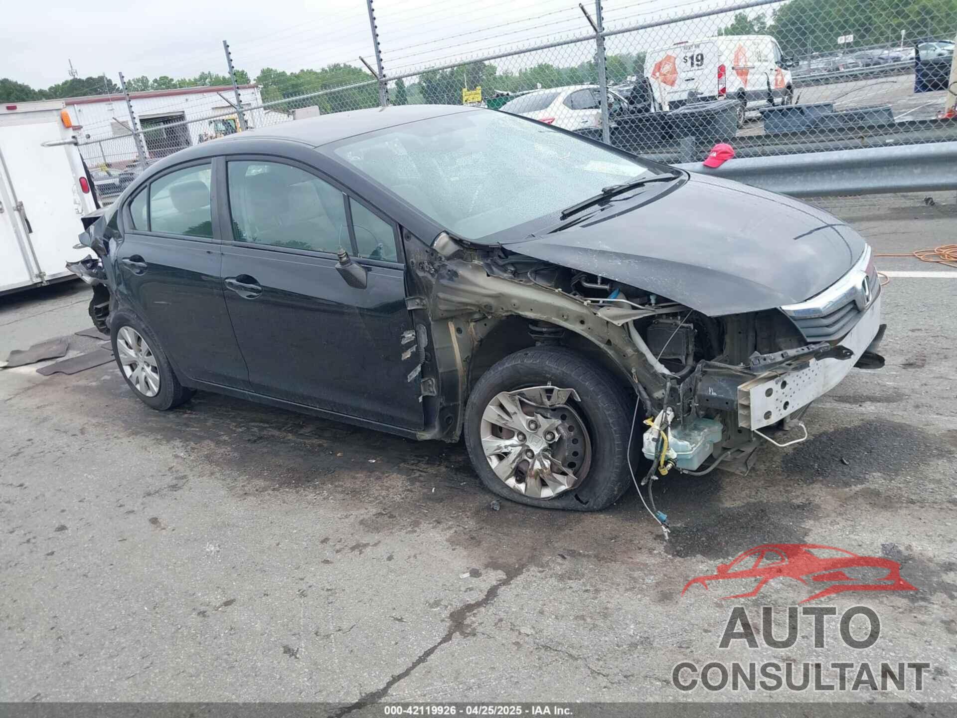 HONDA CIVIC 2012 - 19XFB2F55CE107821