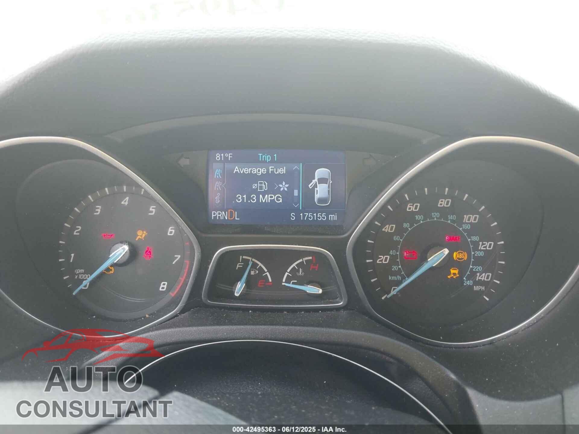FORD FOCUS 2014 - 1FADP3F24EL234726