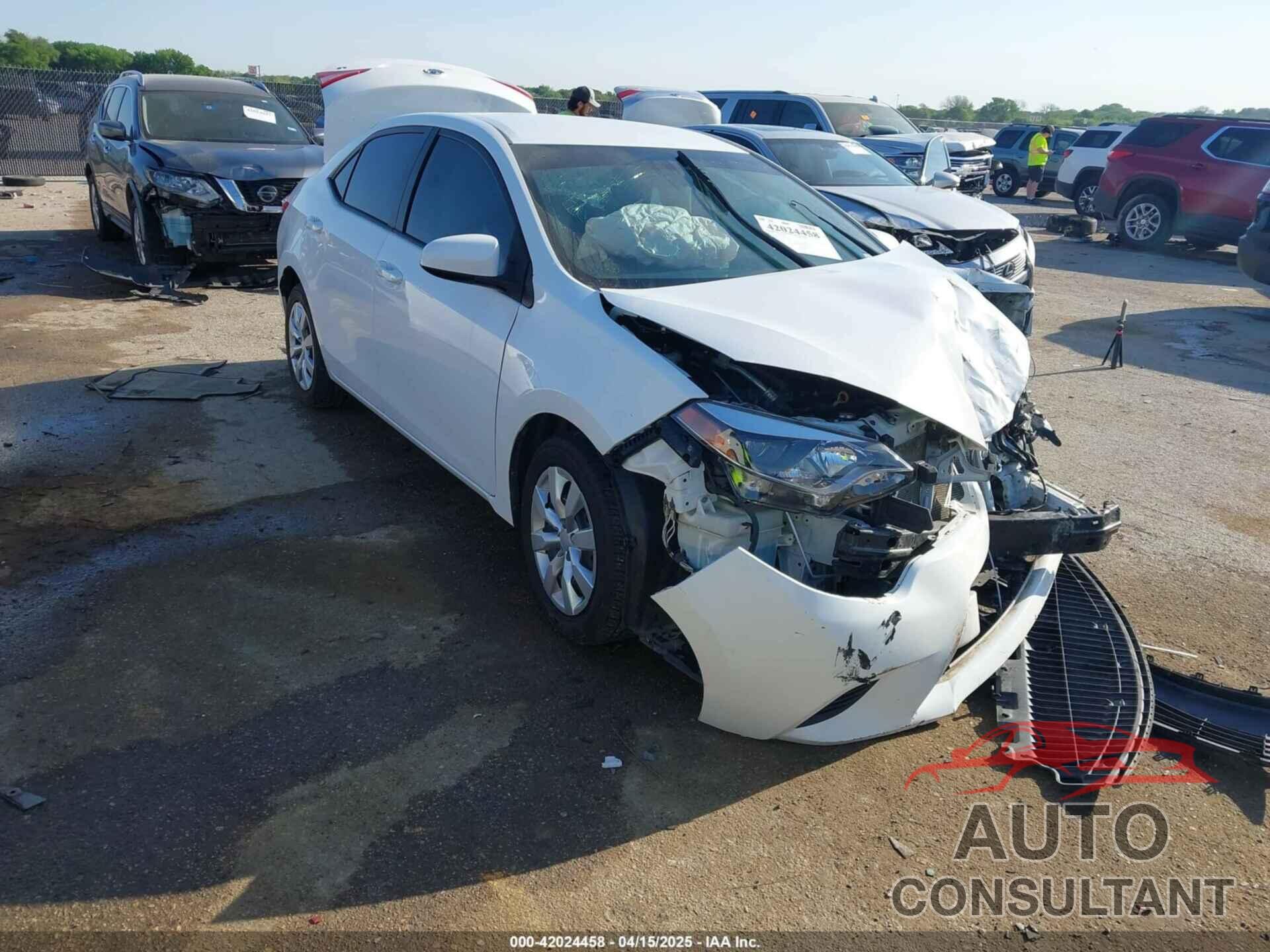 TOYOTA COROLLA 2015 - 2T1BURHE3FC392777