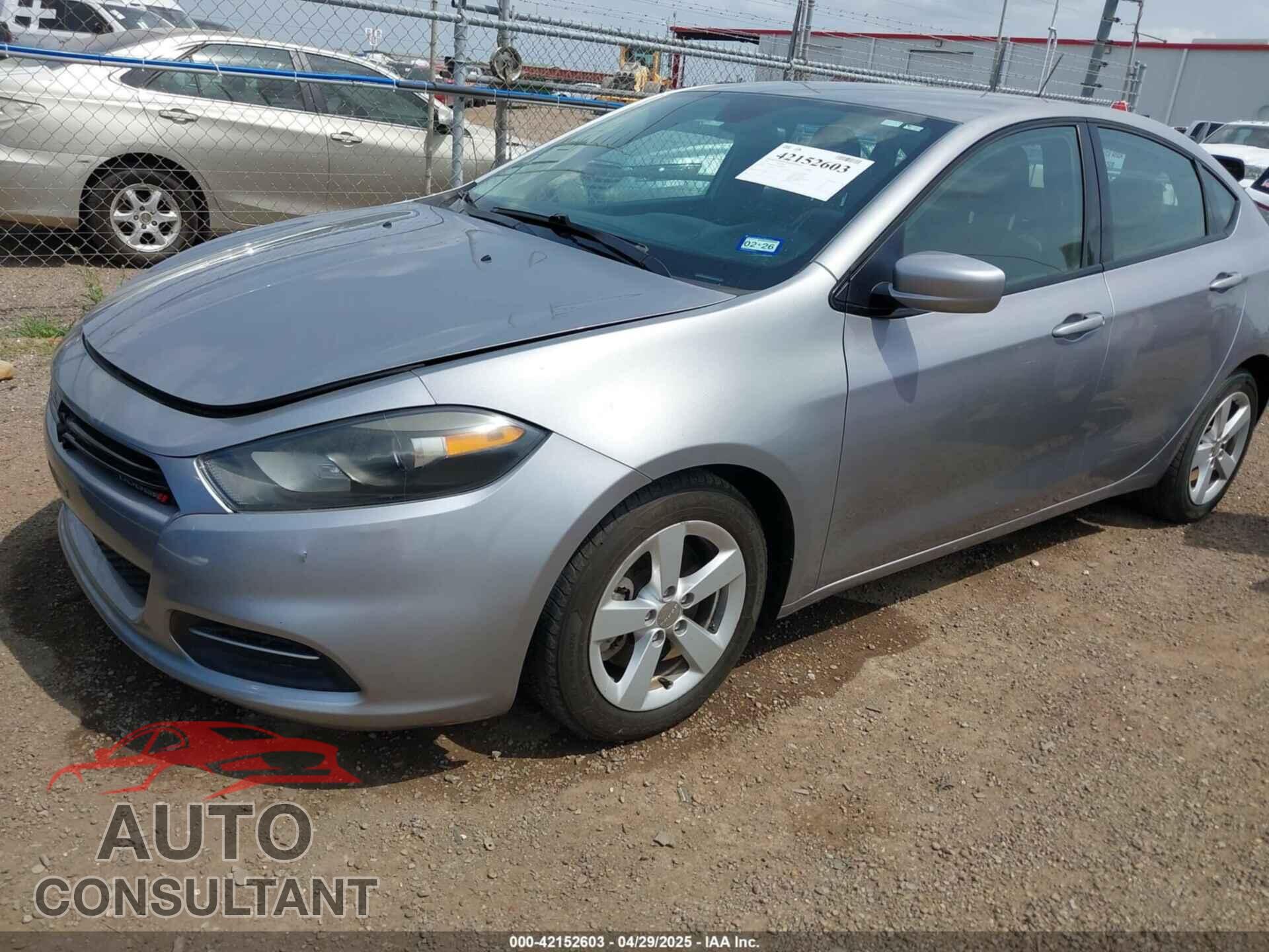 DODGE DART 2016 - 1C3CDFBA0GD604939