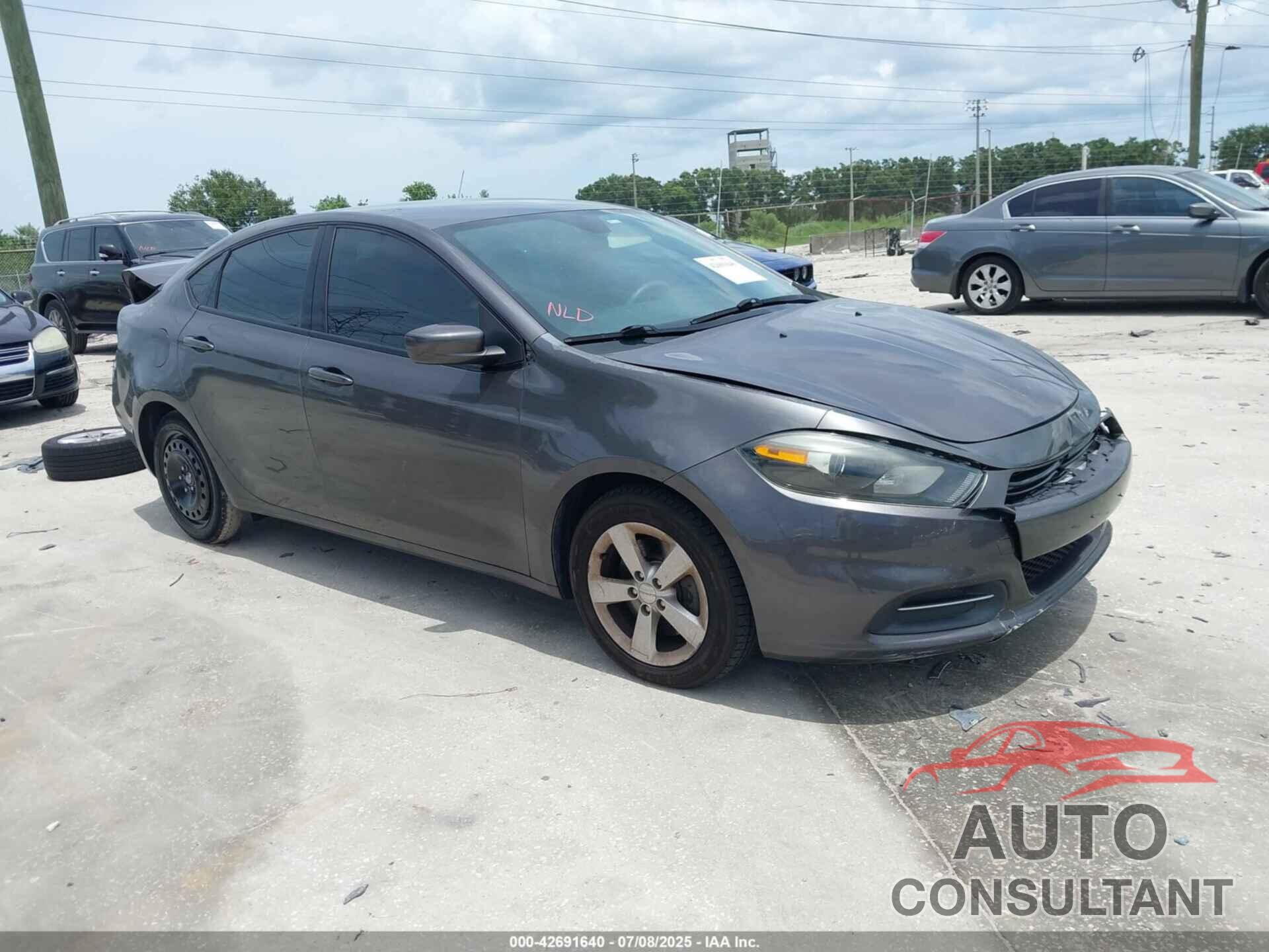 DODGE DART 2015 - 1C3CDFBB1FD420472