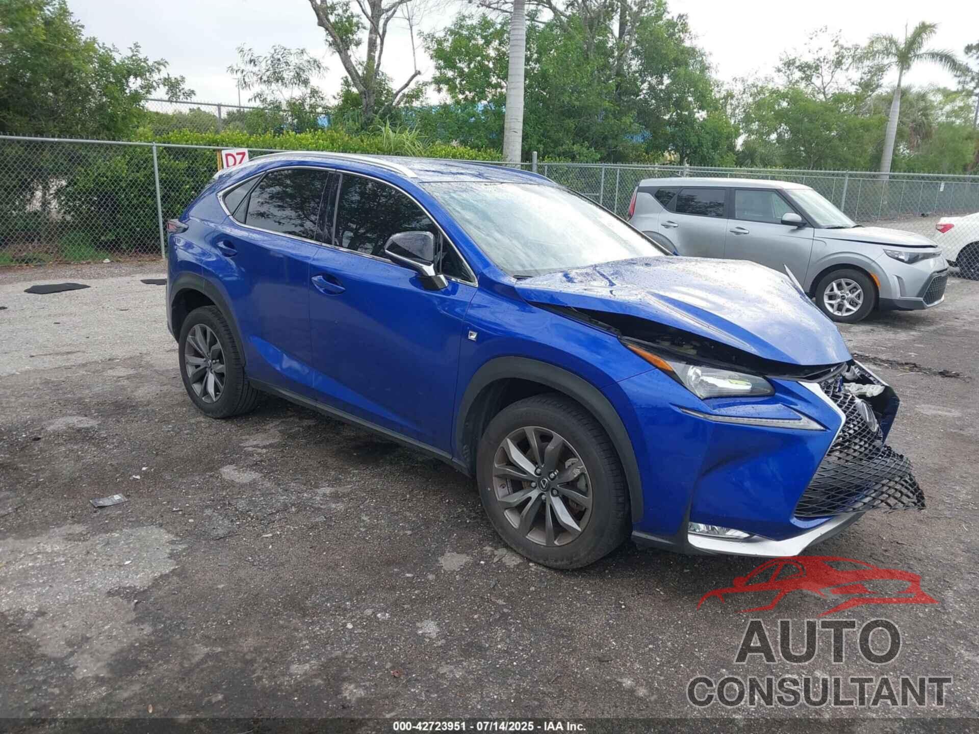 LEXUS NX 200T 2016 - JTJYARBZ3G2030668
