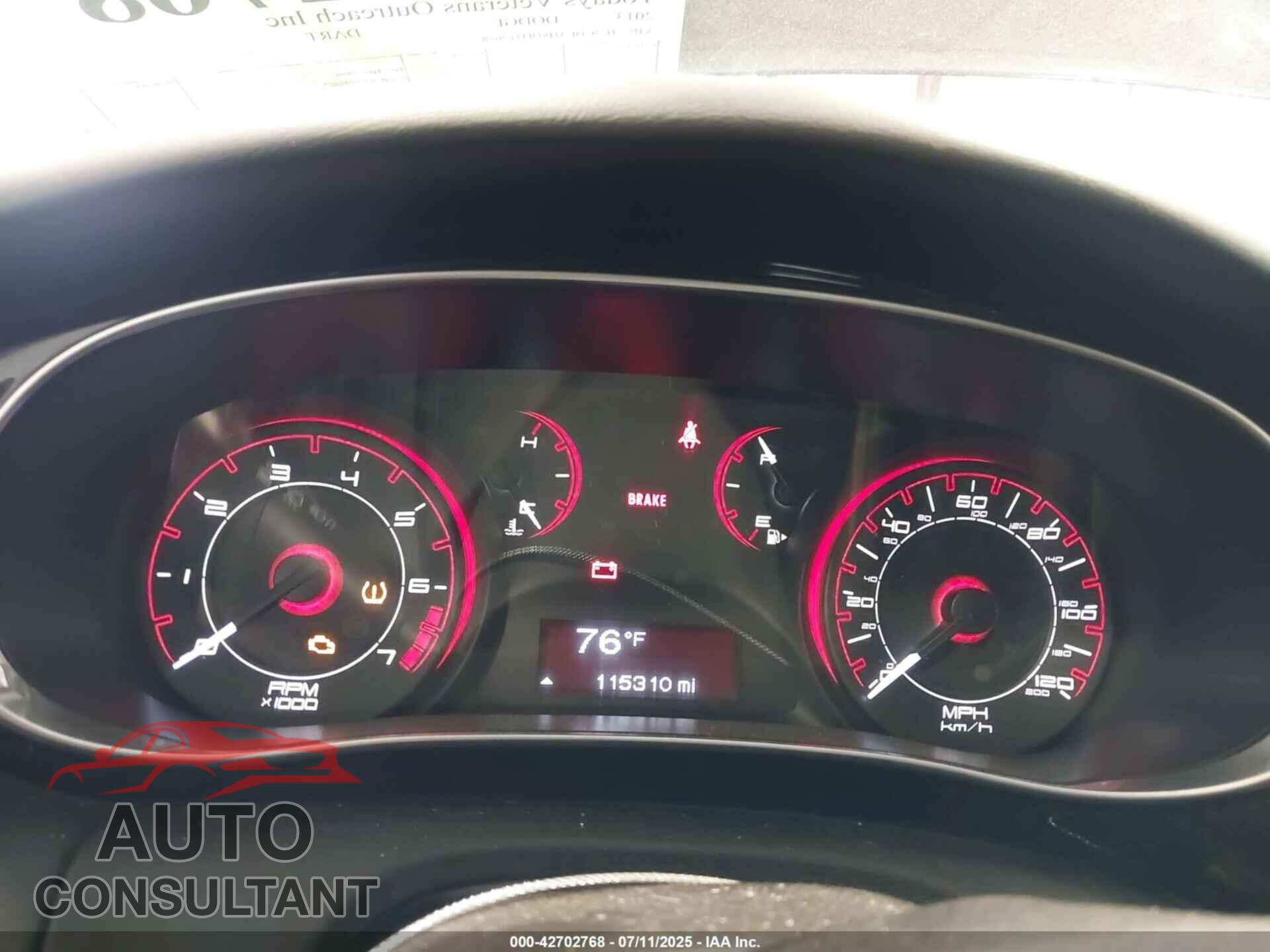 DODGE DART 2013 - 1C3CDFAH8DD312658