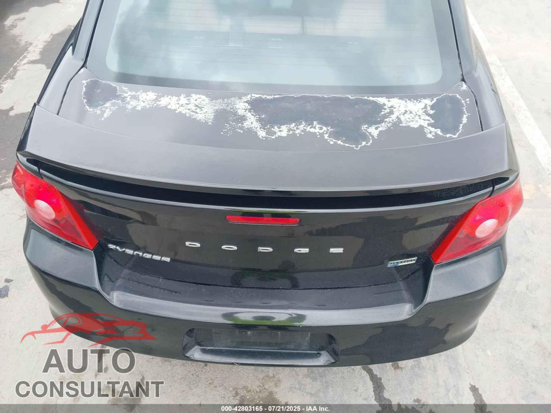 DODGE AVENGER 2011 - 1B3BD1FG3BN584795