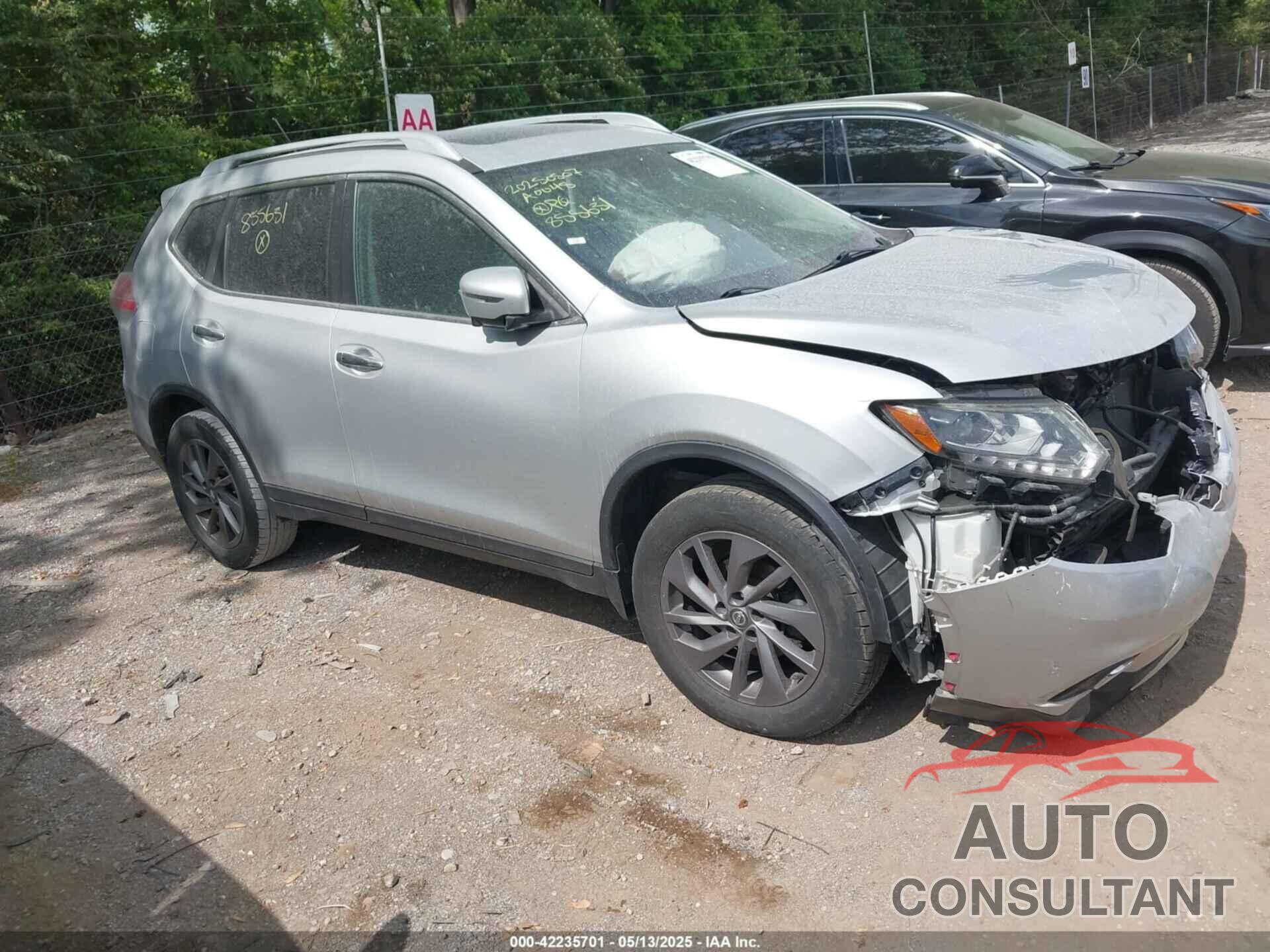 NISSAN ROGUE 2016 - 5N1AT2MVXGC855631