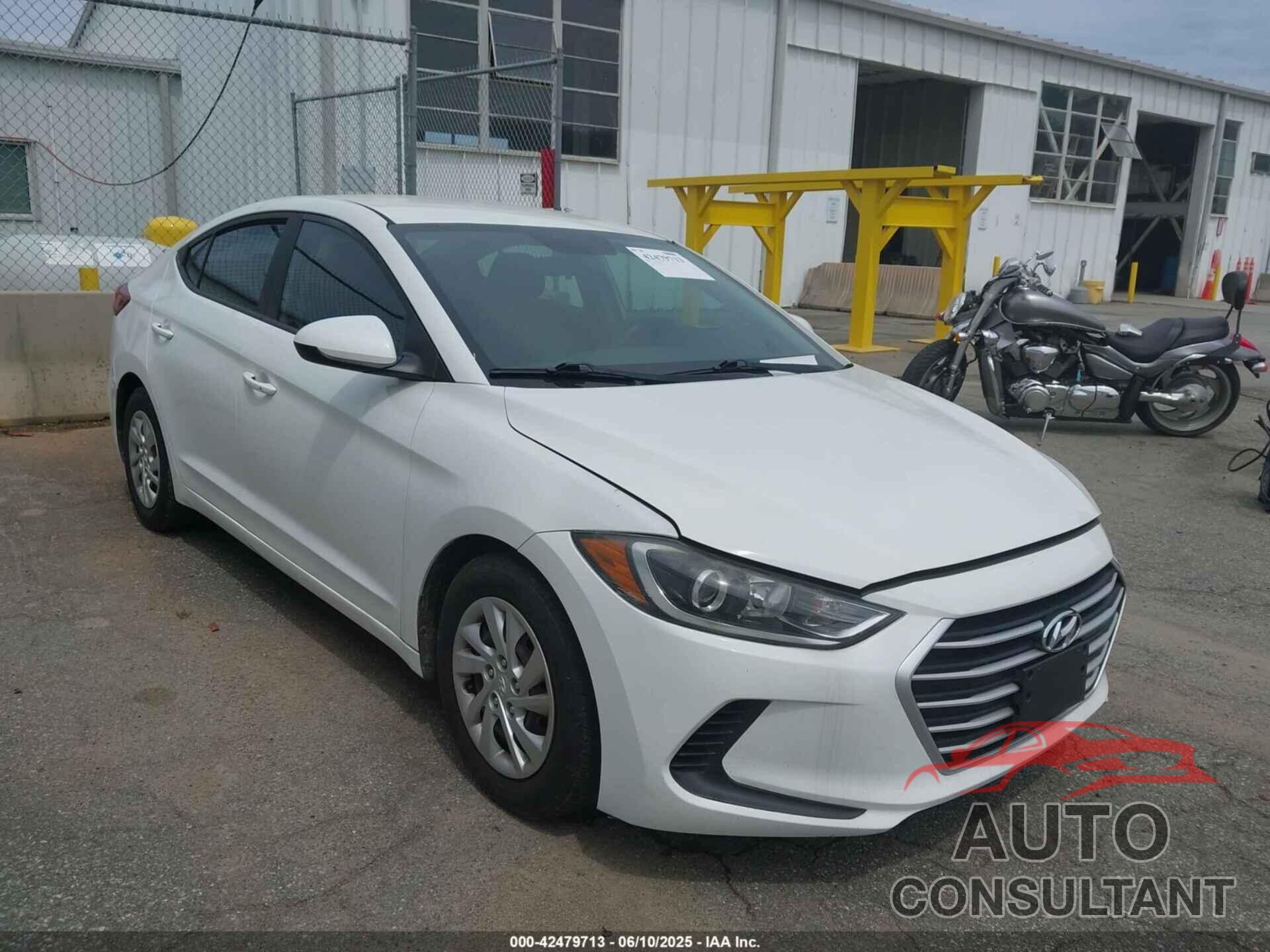 HYUNDAI ELANTRA 2017 - 5NPD74LFXHH144755
