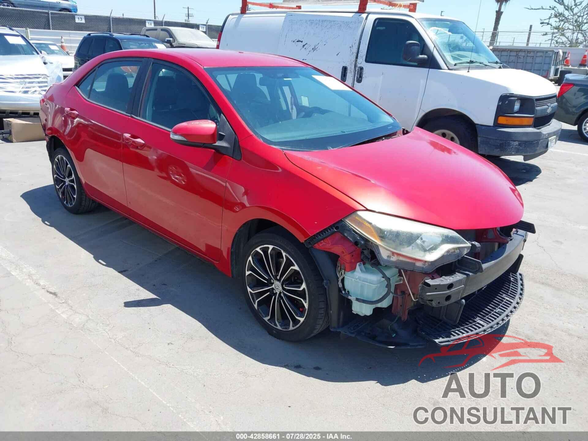 TOYOTA COROLLA 2014 - 5YFBURHE6EP049055