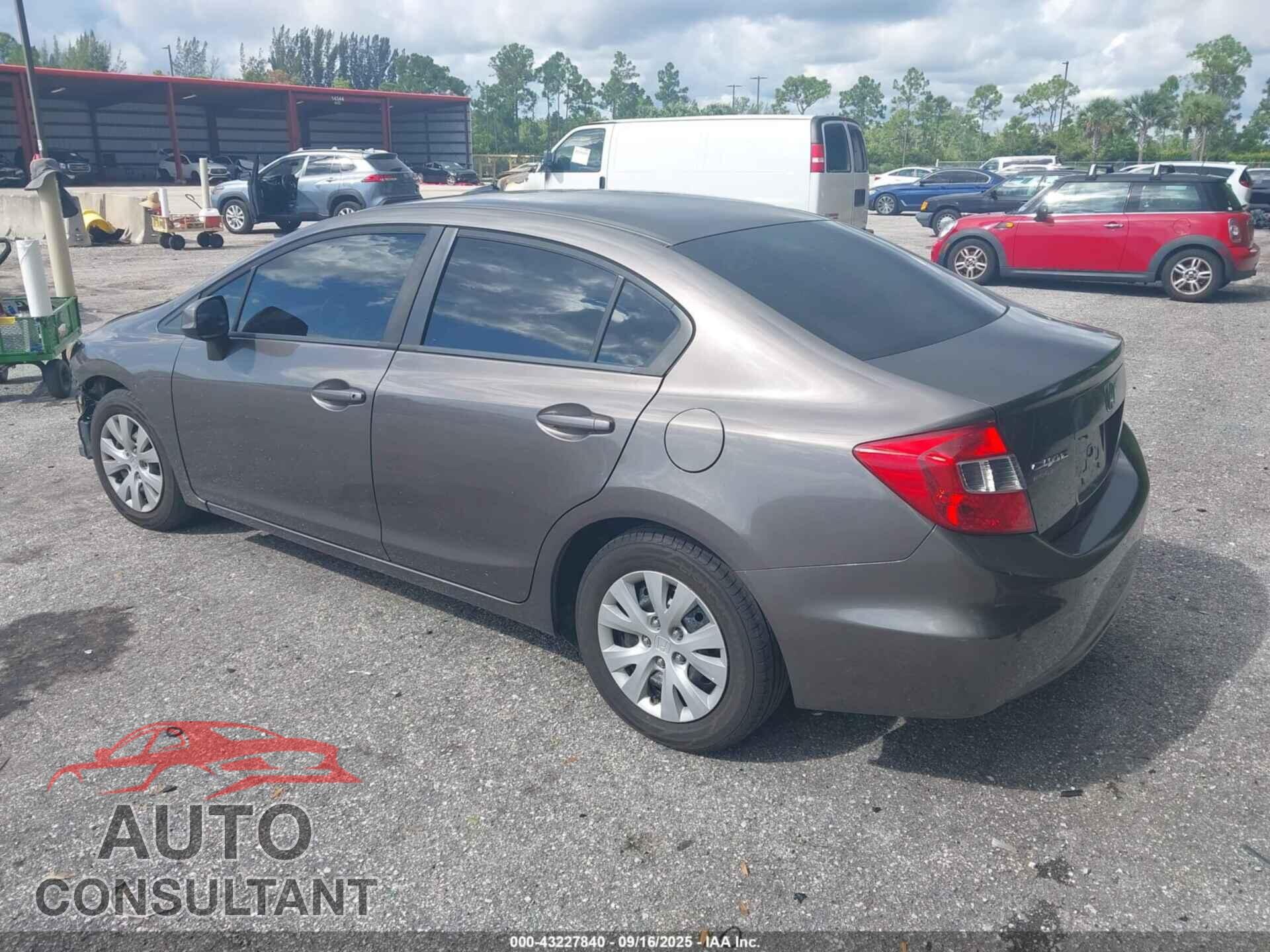 HONDA CIVIC 2012 - 19XFB2F56CE305355