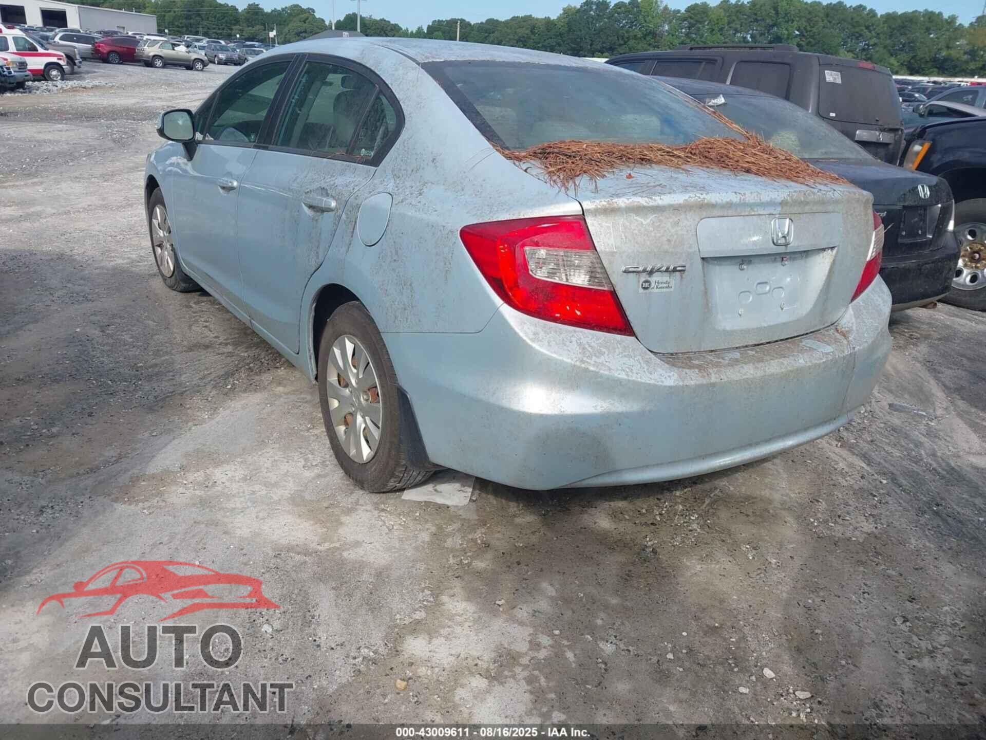 HONDA CIVIC 2012 - 19XFB2F57CE007297