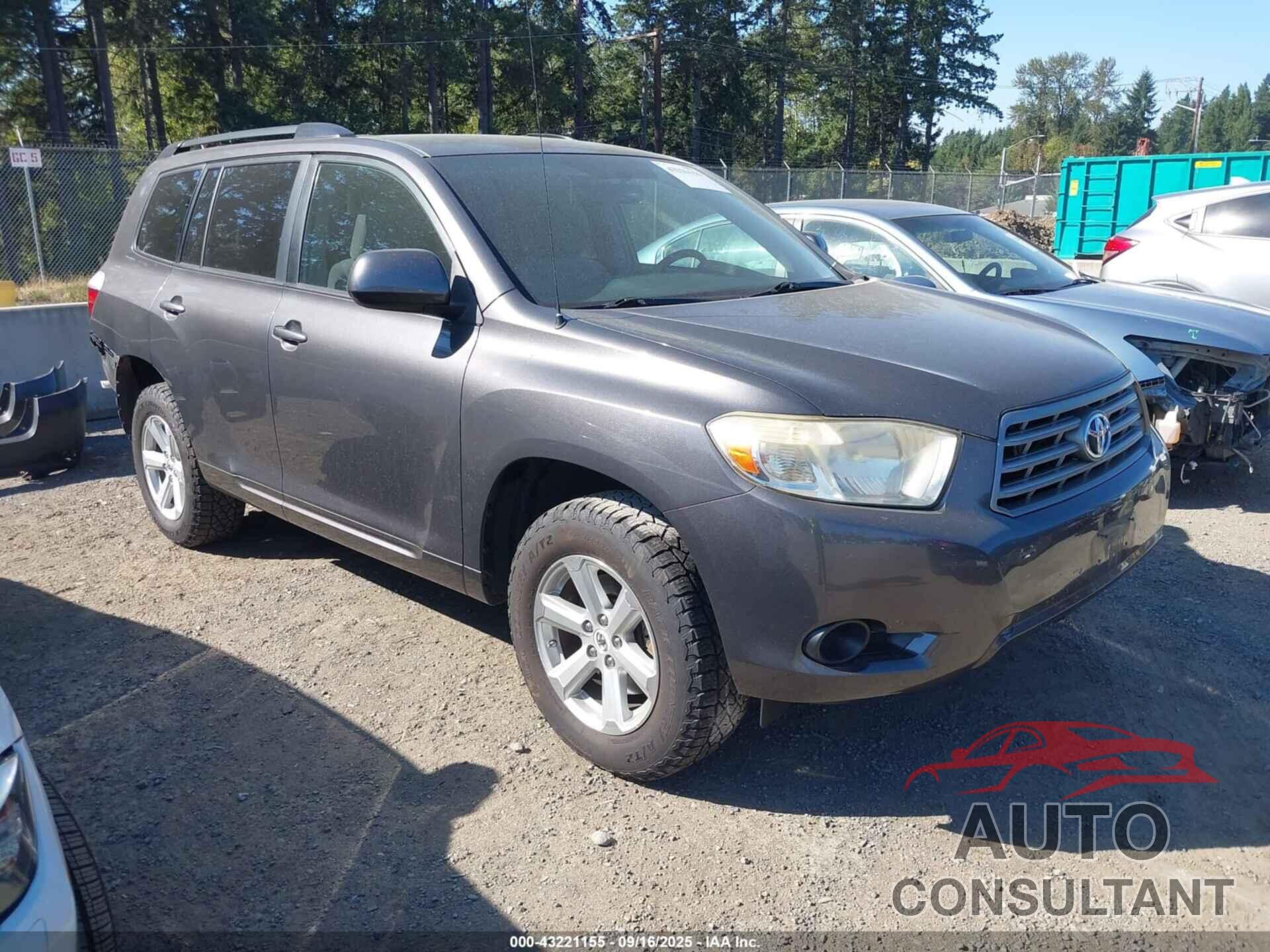 TOYOTA HIGHLANDER 2009 - JTEES41A092115631