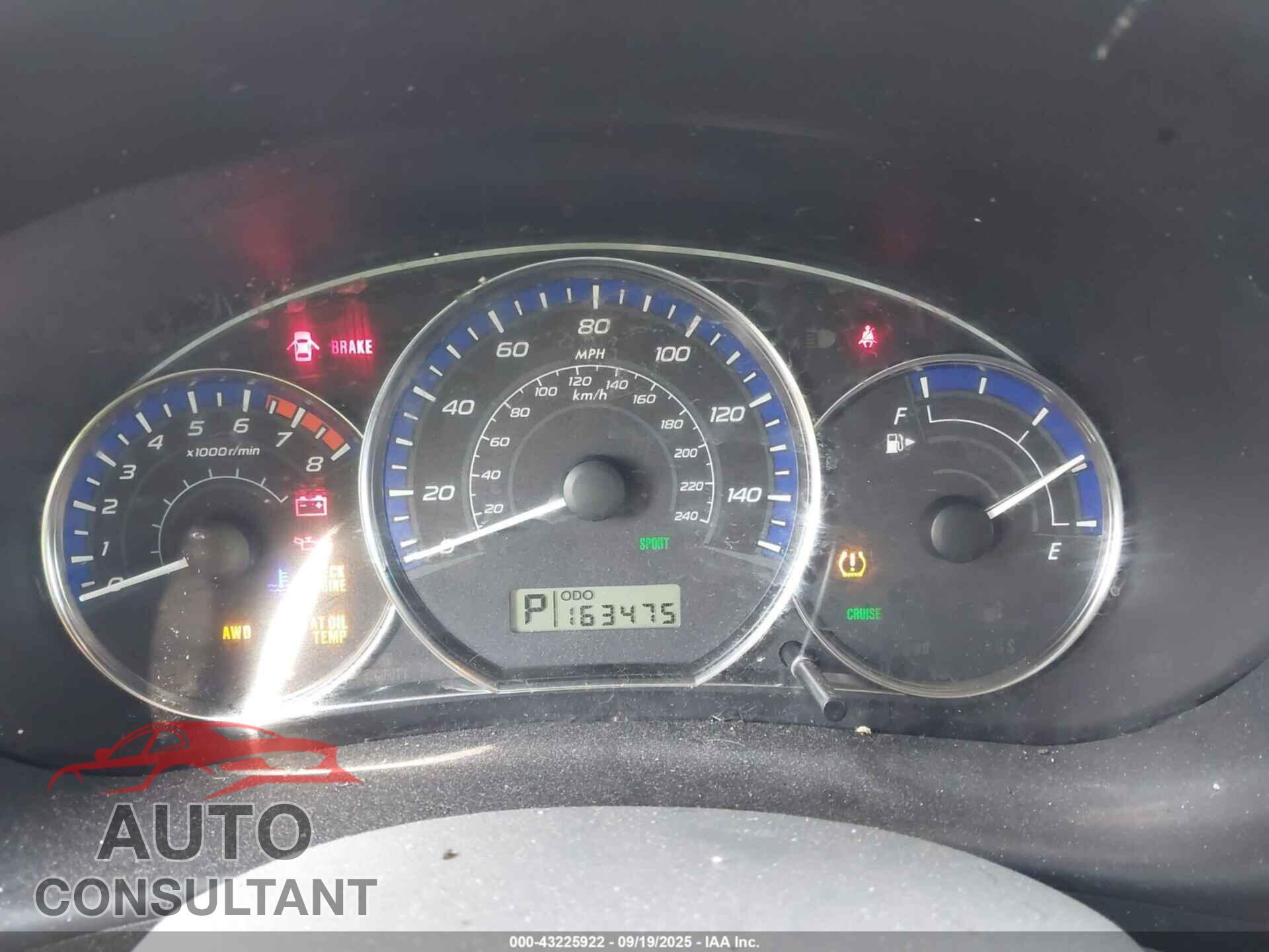 SUBARU FORESTER 2012 - JF2SHBDC0CH403405