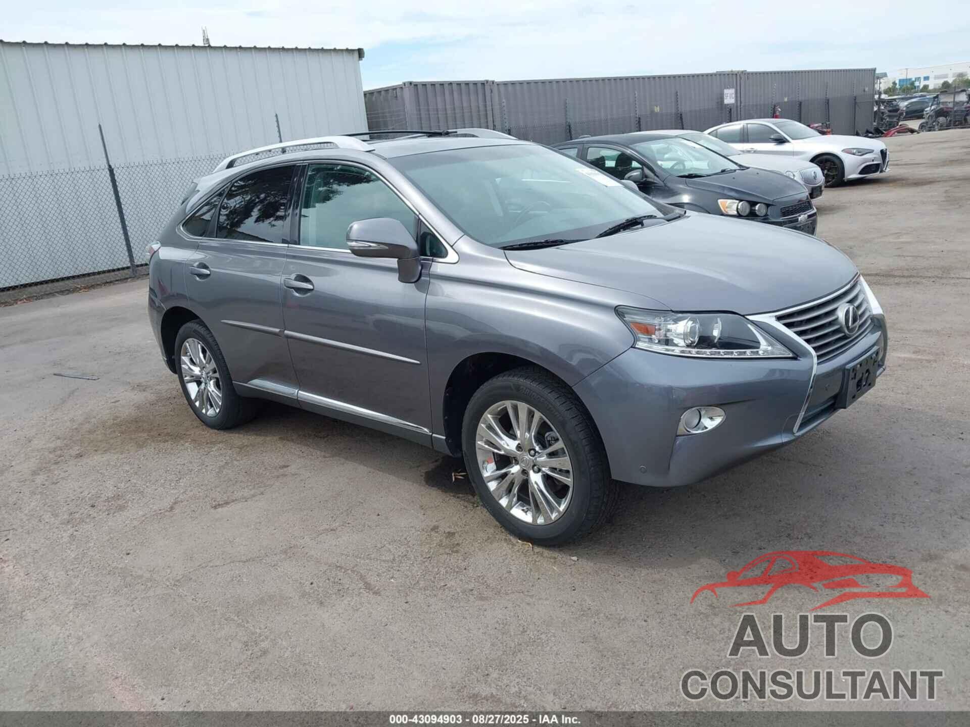 LEXUS RX 350 2013 - 2T2ZK1BA1DC106834
