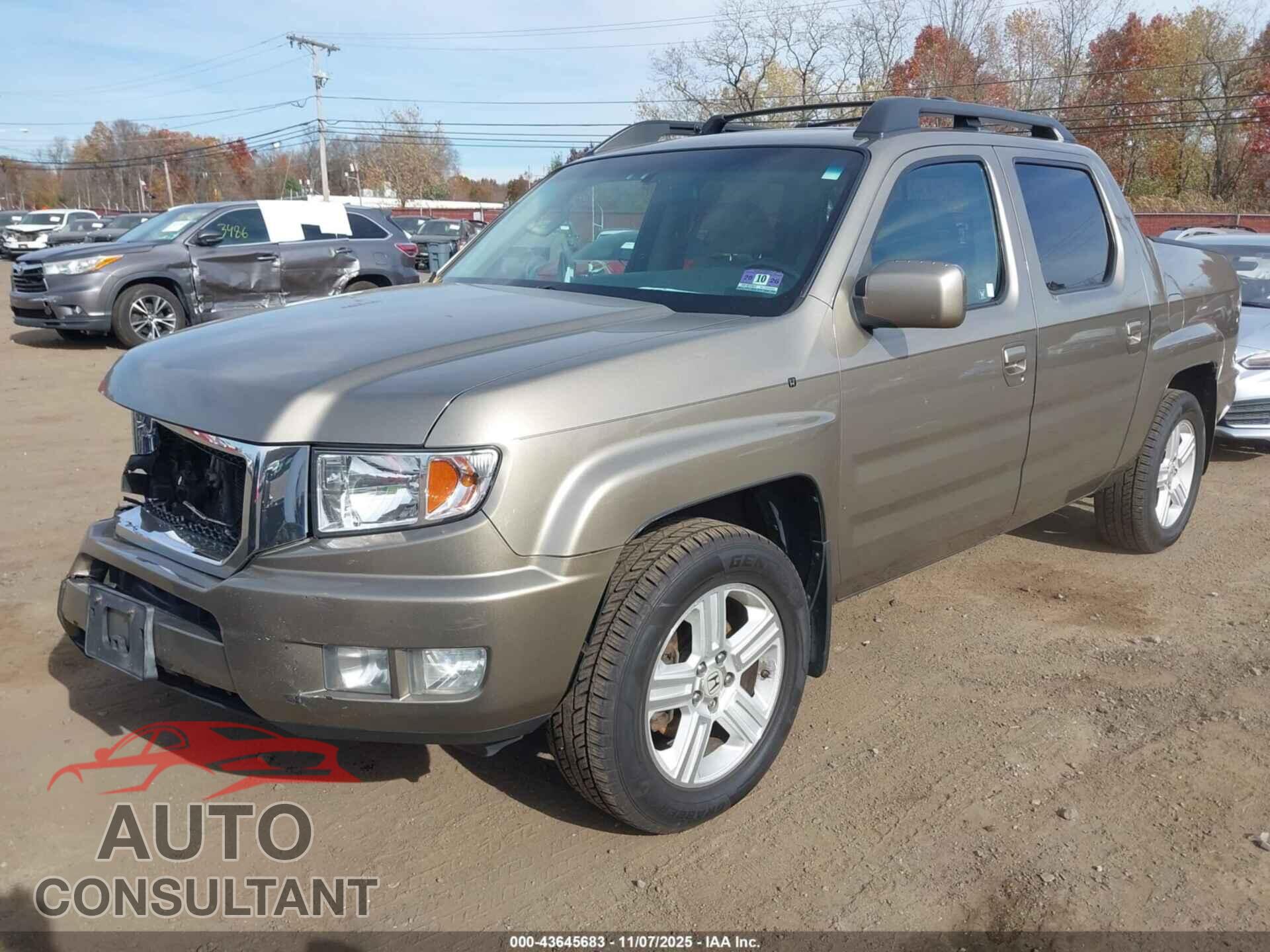 HONDA RIDGELINE 2011 - 5FPYK1F58BB452988