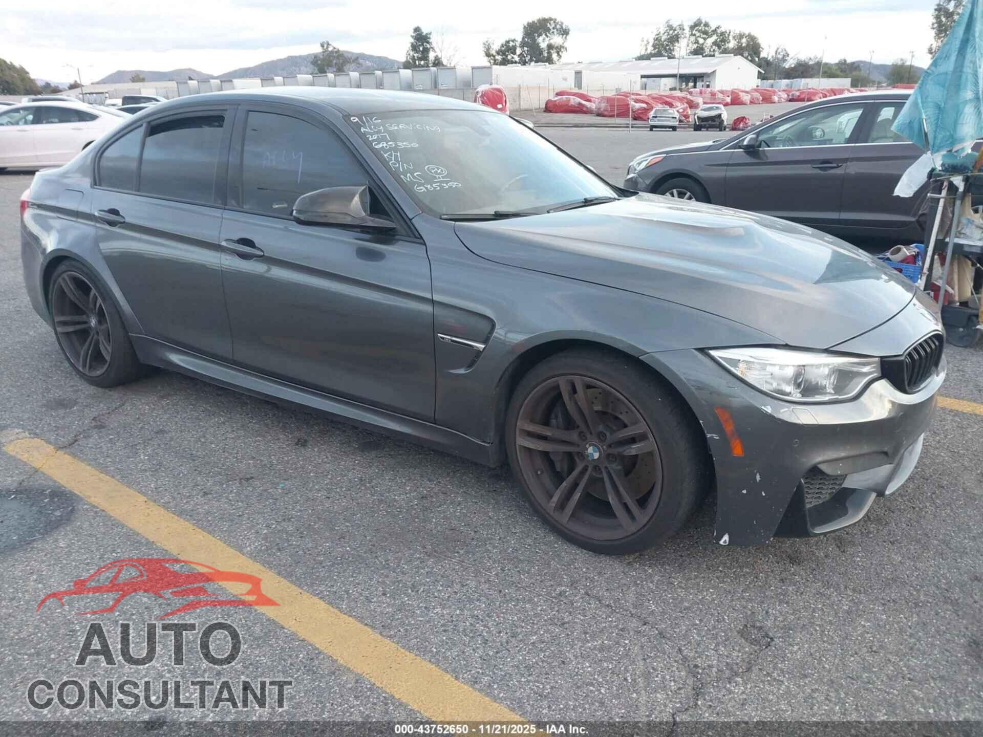 BMW M3 2017 - WBS8M9C33H5G85350