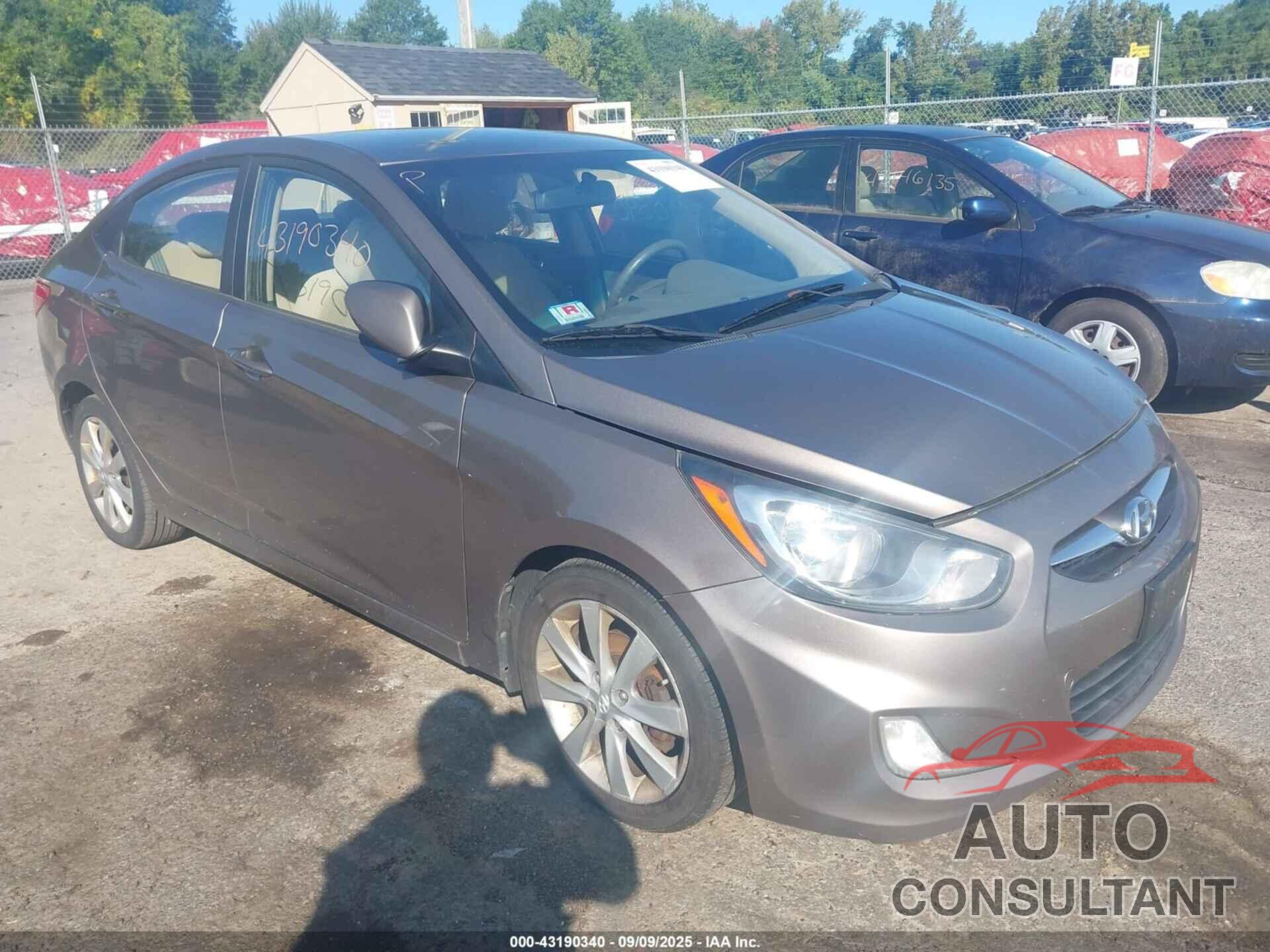 HYUNDAI ACCENT 2012 - KMHCU4AE2CU117686